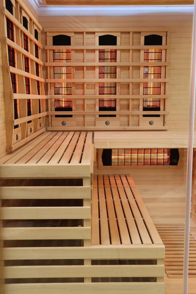 Sanotechnik - DELUXE Infrarotkabine für 3-4 Personen 150x150x200 cm