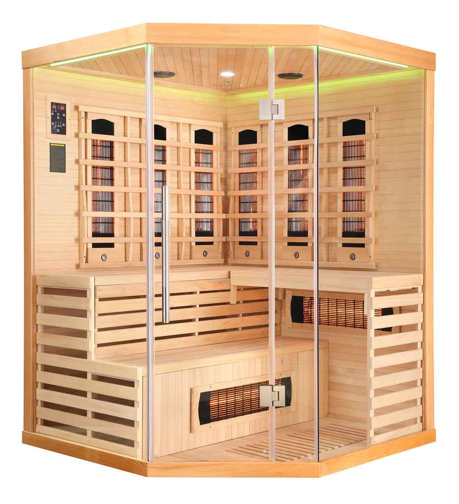 Sanotechnik - DELUXE Infrarotkabine für 3-4 Personen 150x150x200 cm