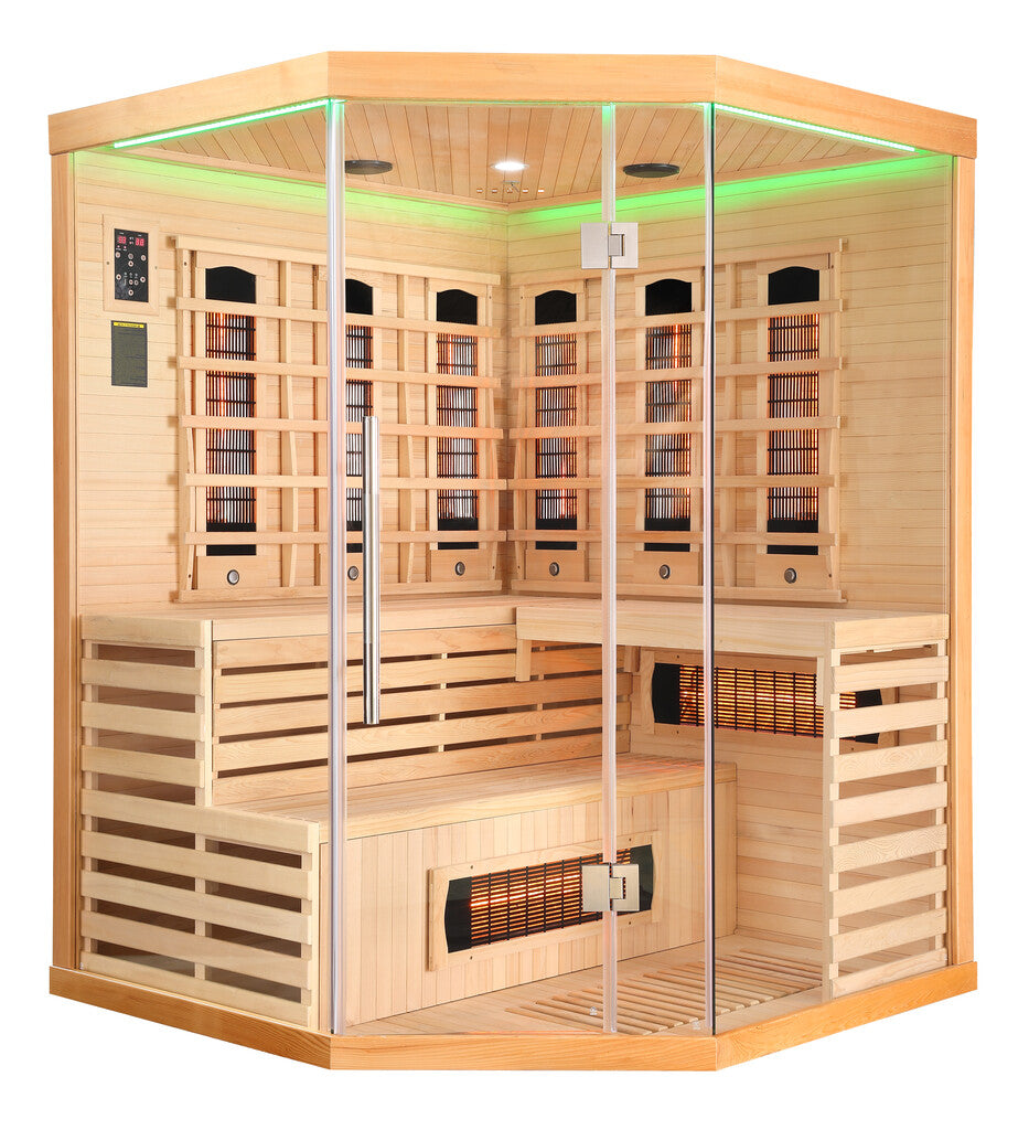 Sanotechnik - DELUXE Infrarotkabine für 3-4 Personen 150x150x200 cm