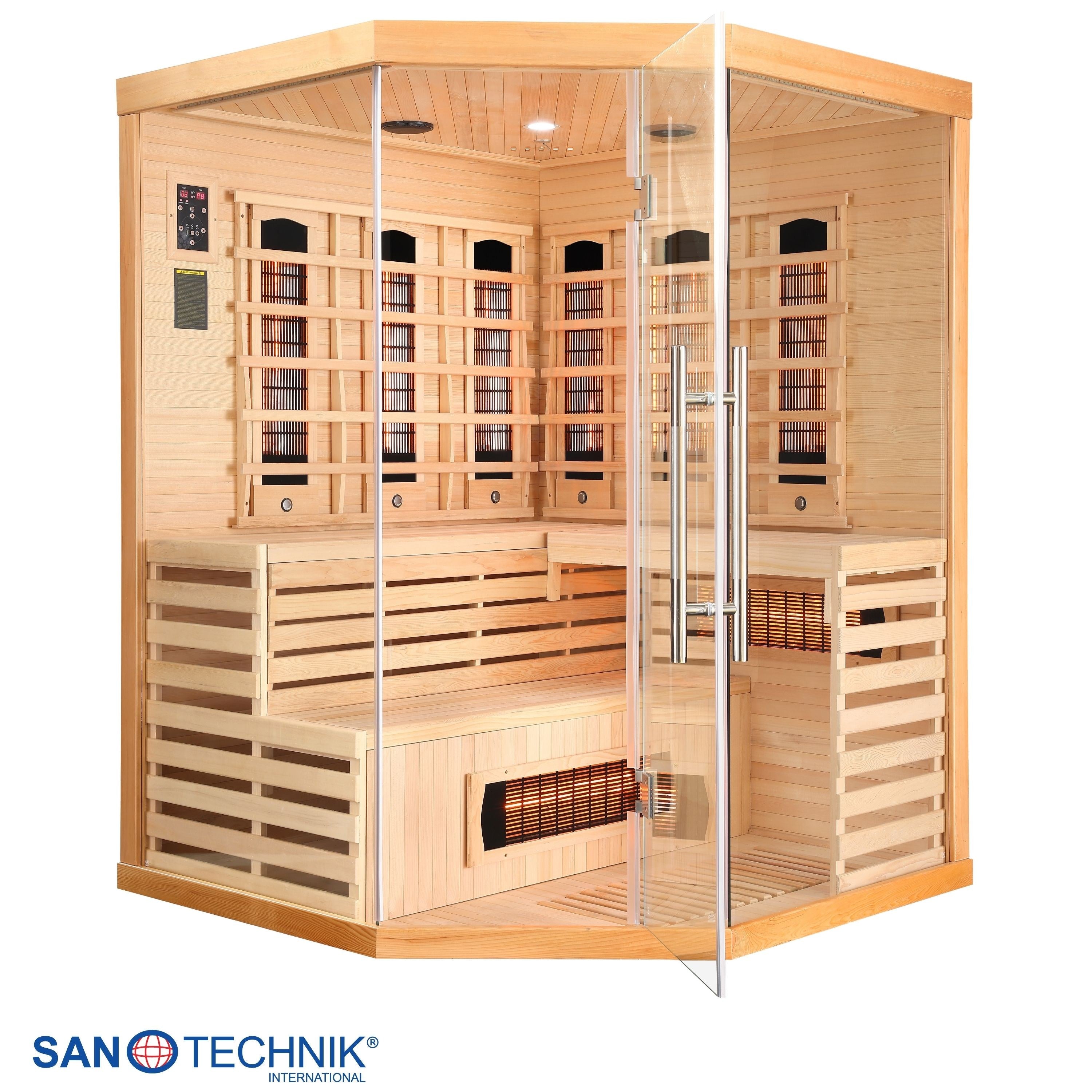 Sanotechnik - DELUXE Infrarotkabine für 3-4 Personen 150x150x200 cm