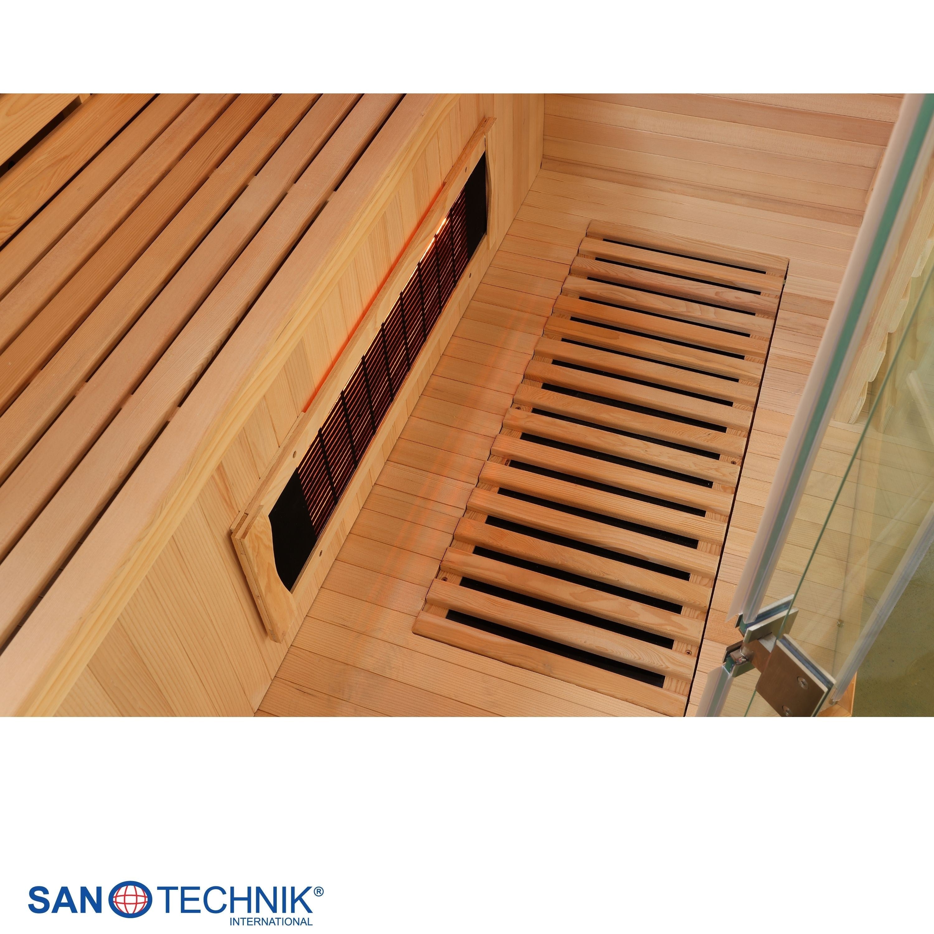 Sanotechnik - DELUXE Infrarotkabine für 3-4 Personen 150x150x200 cm