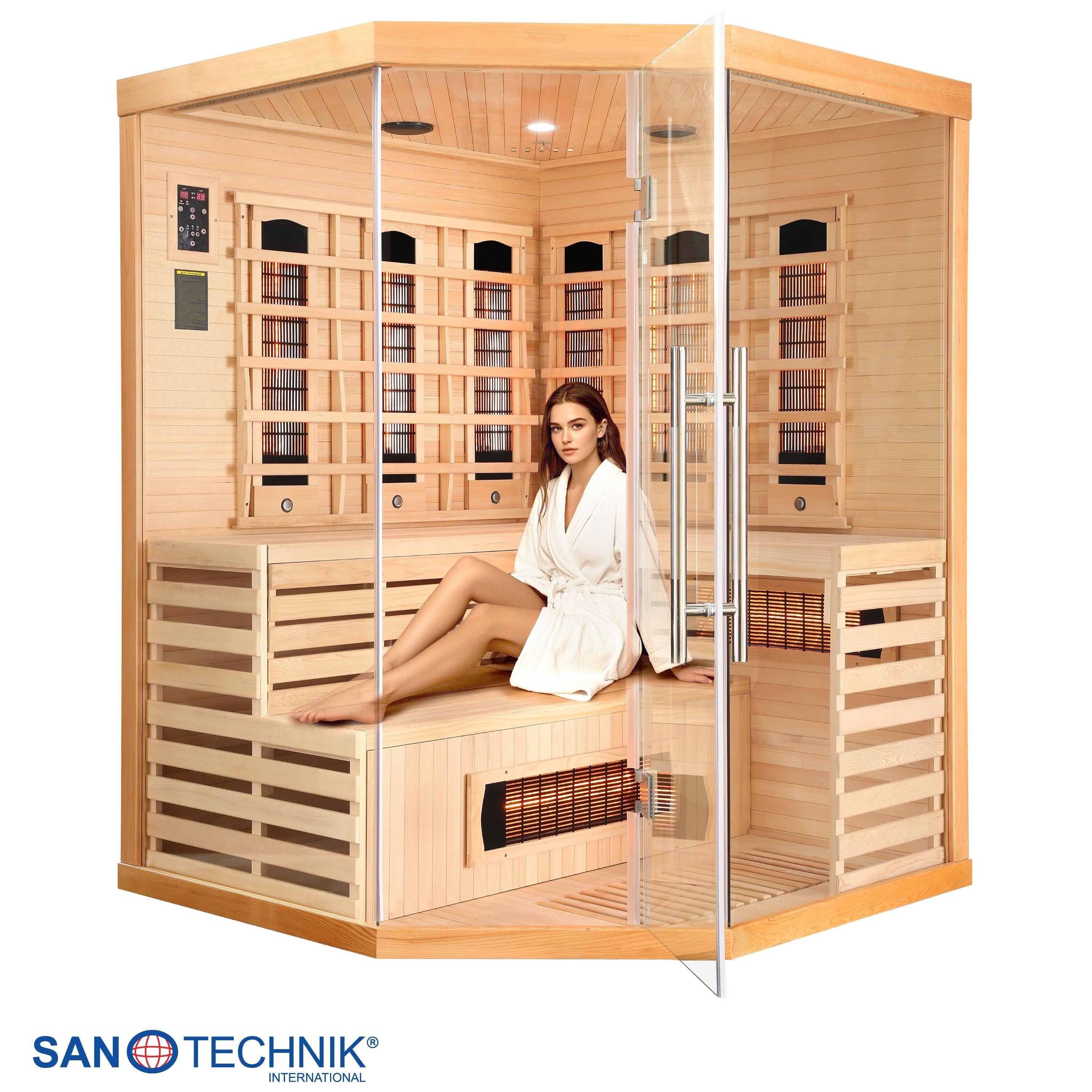 Sanotechnik - DELUXE Infrarotkabine für 3-4 Personen 150x150x200 cm