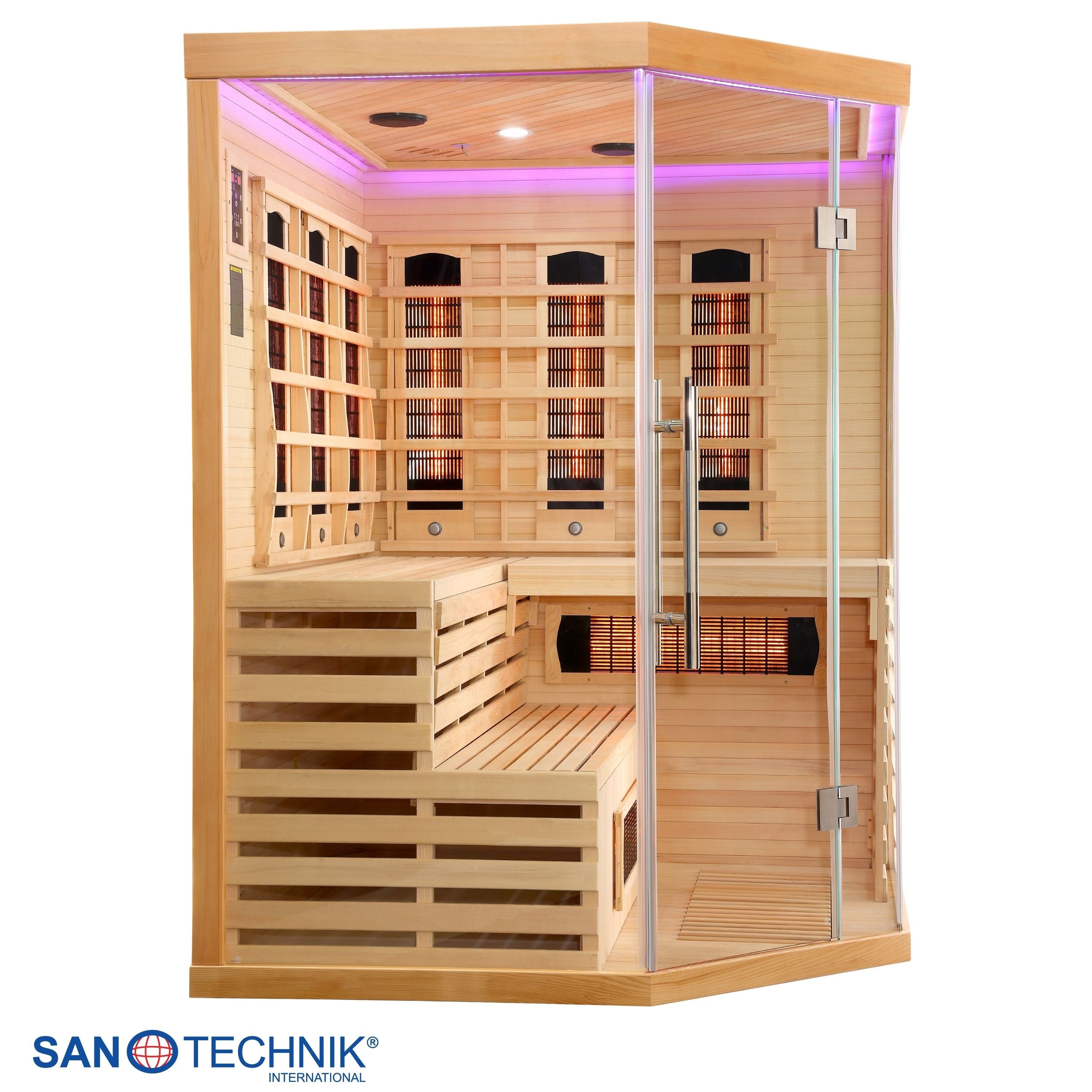 Sanotechnik - DELUXE Infrarotkabine für 3-4 Personen 150x150x200 cm