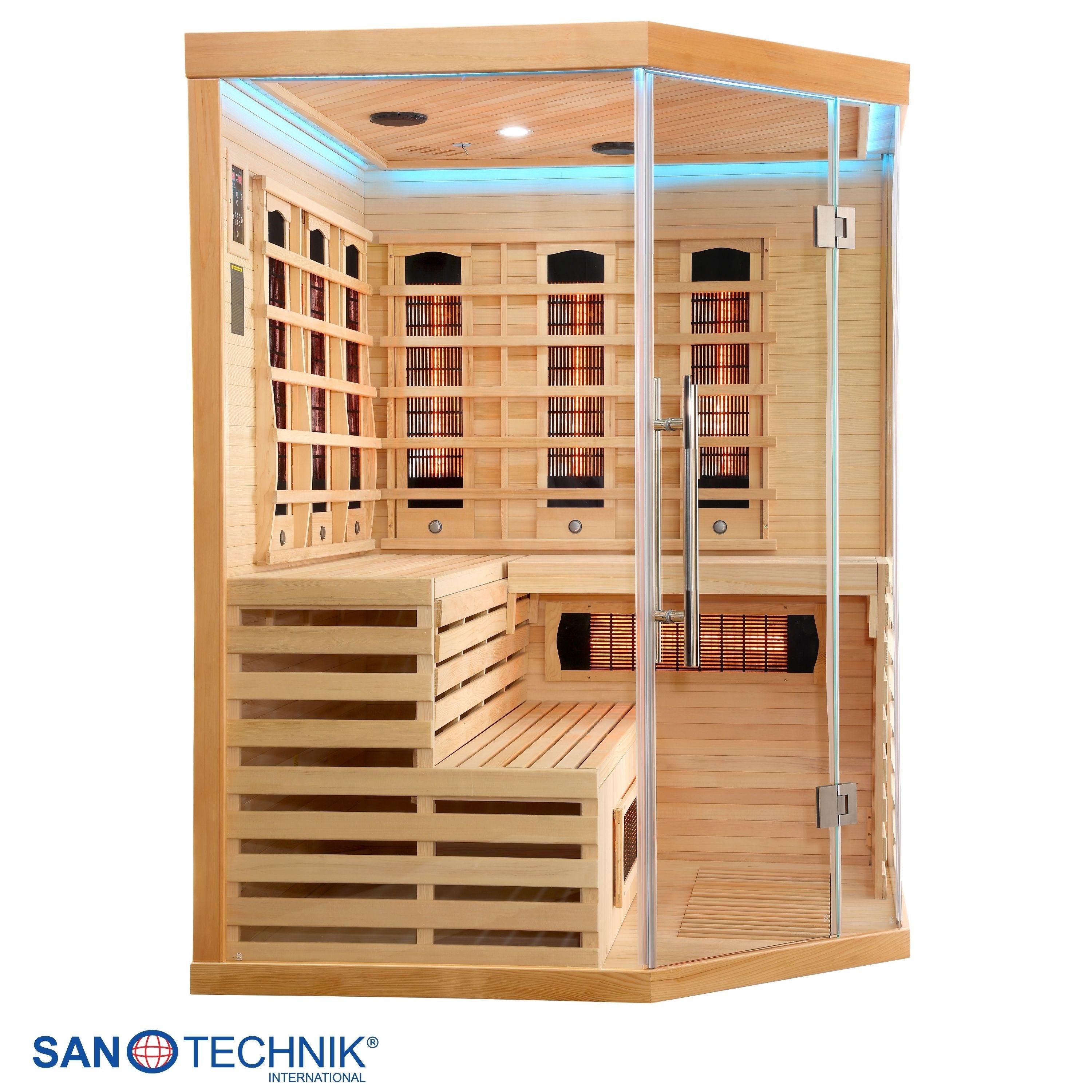 Sanotechnik - DELUXE Infrarotkabine für 3-4 Personen 150x150x200 cm