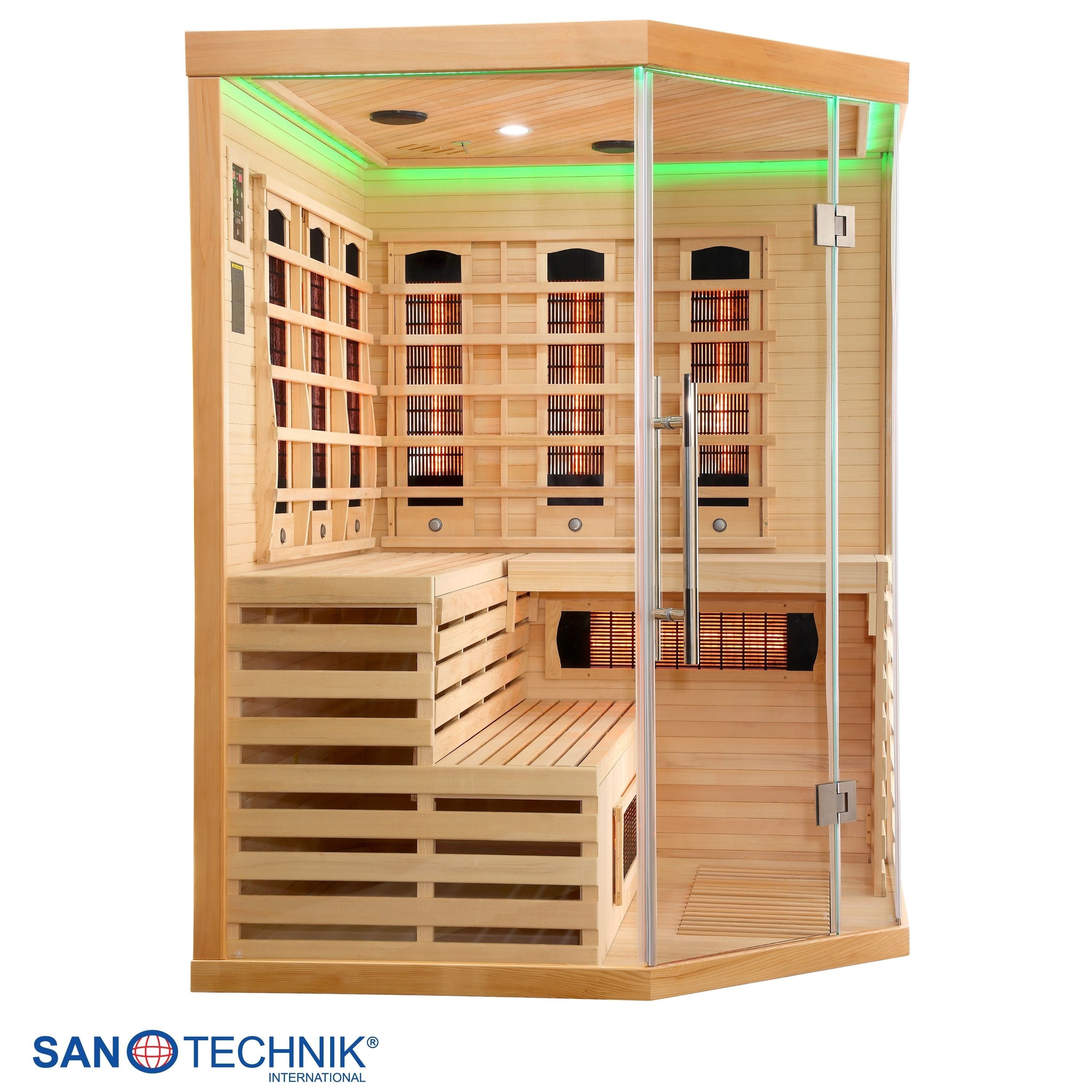 Sanotechnik - DELUXE Infrarotkabine für 3-4 Personen 150x150x200 cm