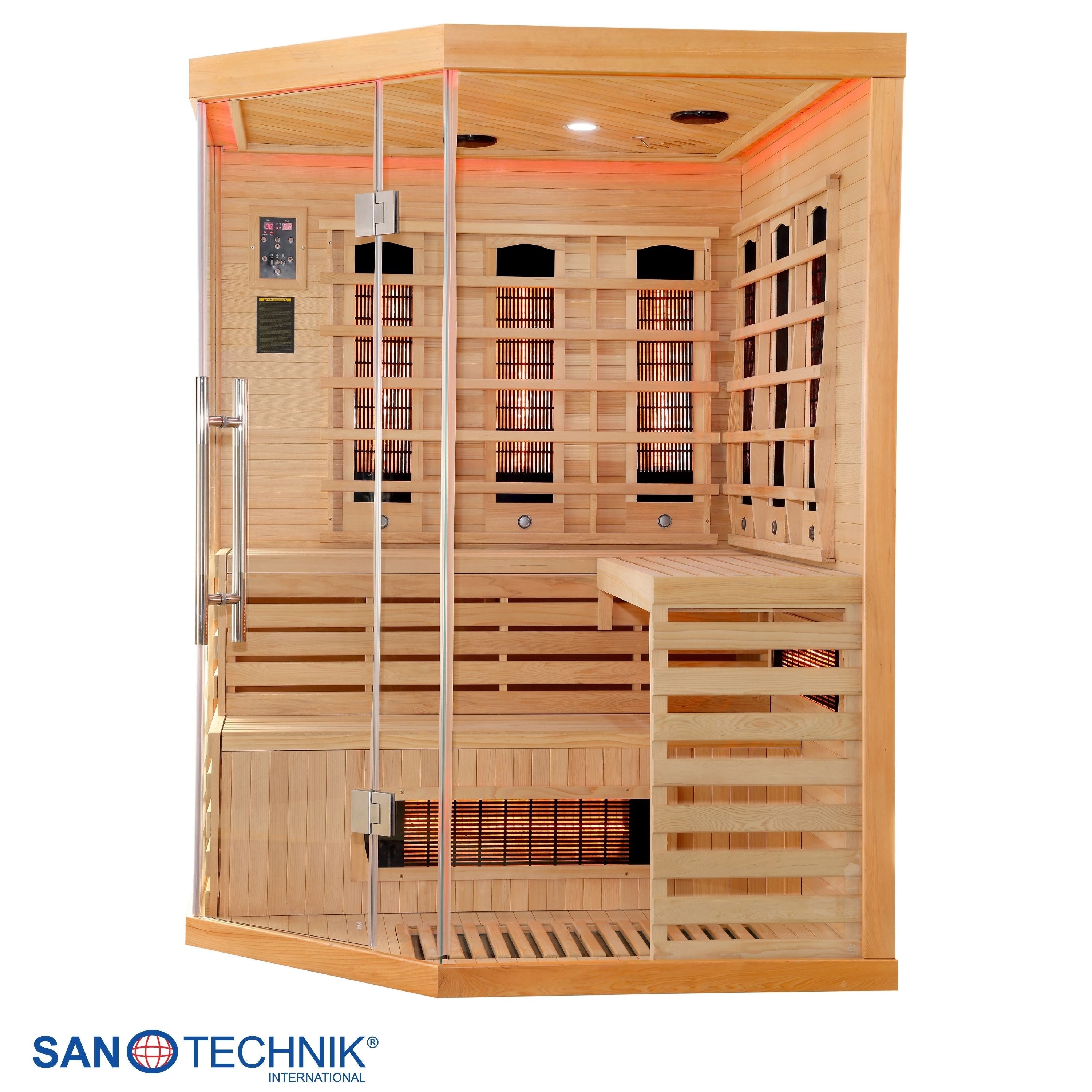 Sanotechnik - DELUXE Infrarotkabine für 3-4 Personen 150x150x200 cm