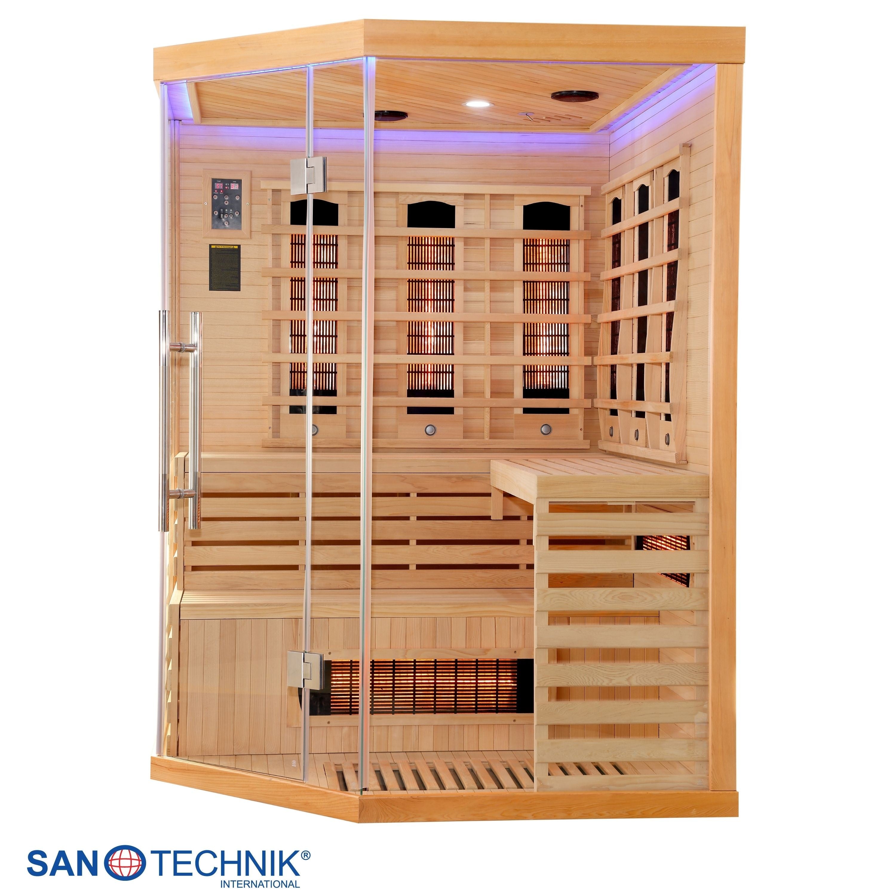 Sanotechnik - DELUXE Infrarotkabine für 3-4 Personen 150x150x200 cm