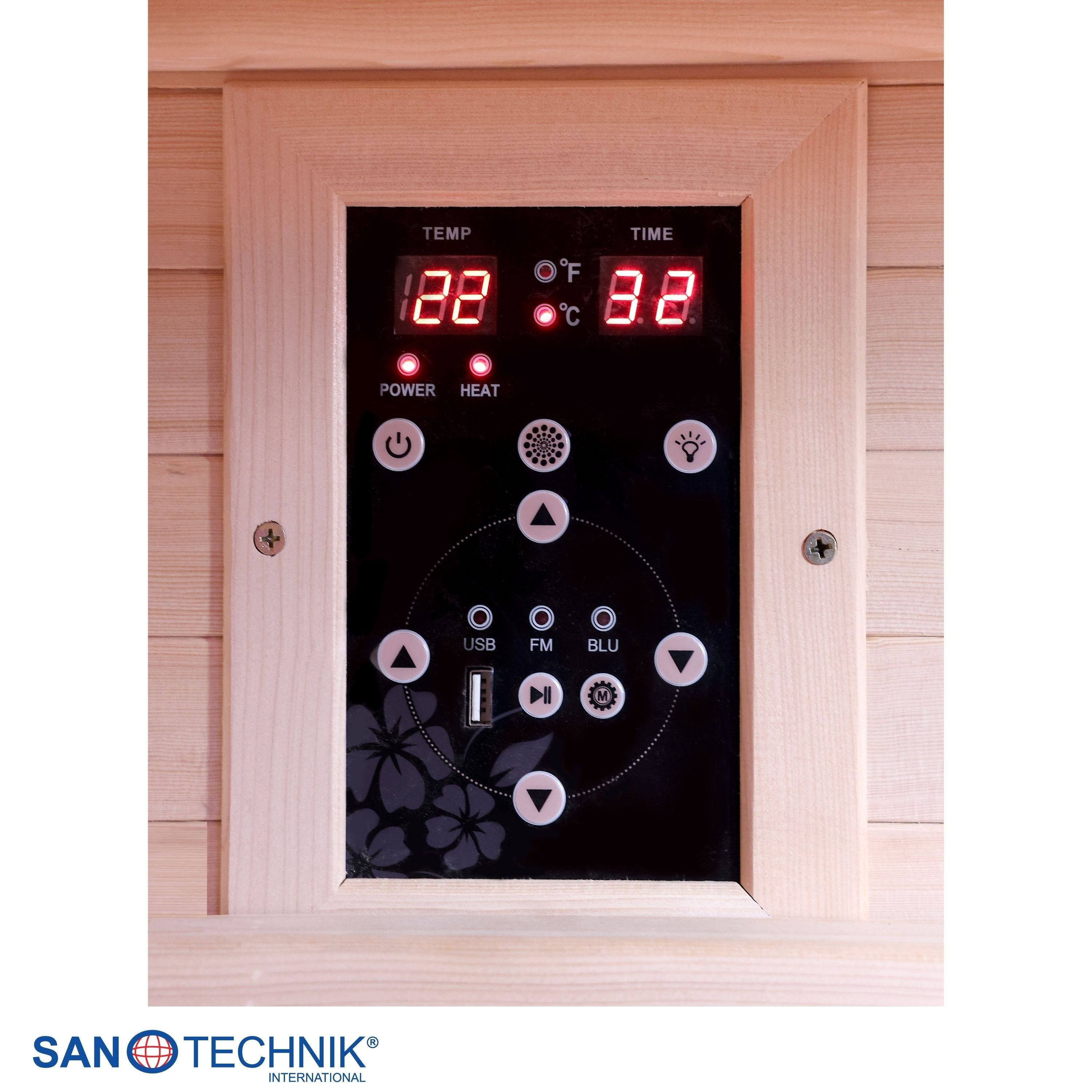 Sanotechnik - TWIN COMBI Sauna+Infrarotkabine für 2 Personen 130x120x200 cm
