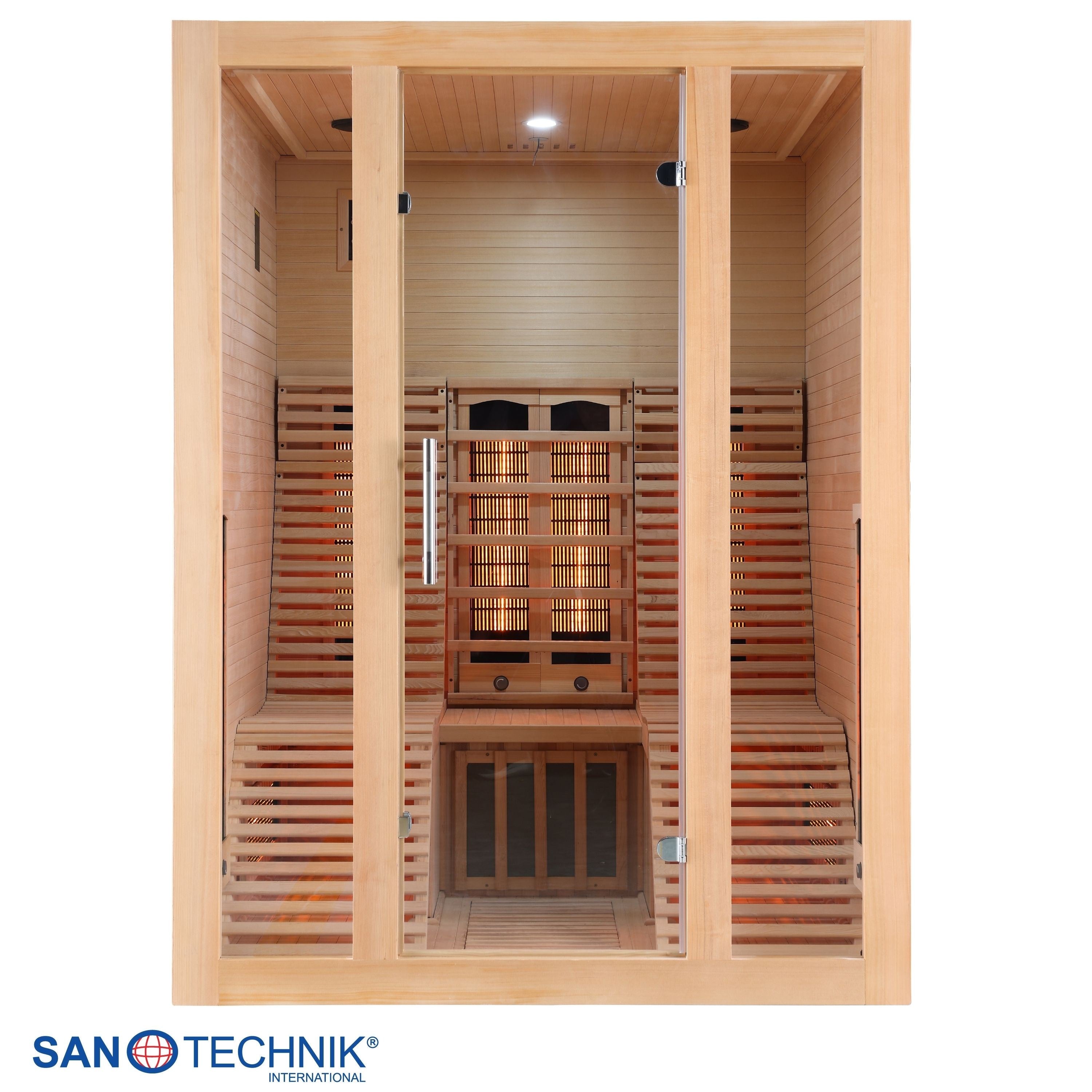 Sanotechnik - OSLO Infrarotkabine für 2 Personen 150x150x200 cm