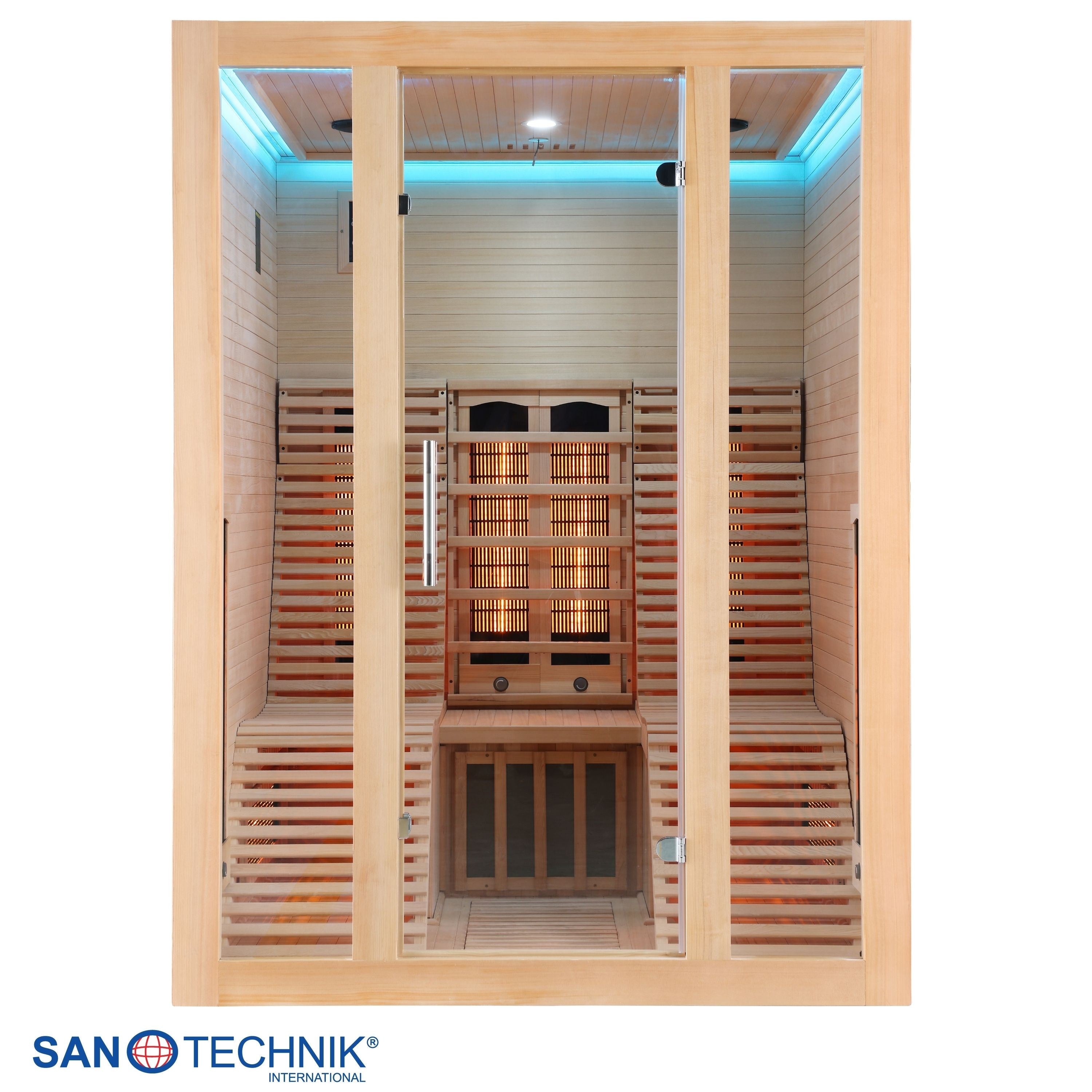 Sanotechnik - OSLO Infrarotkabine für 2 Personen 150x150x200 cm