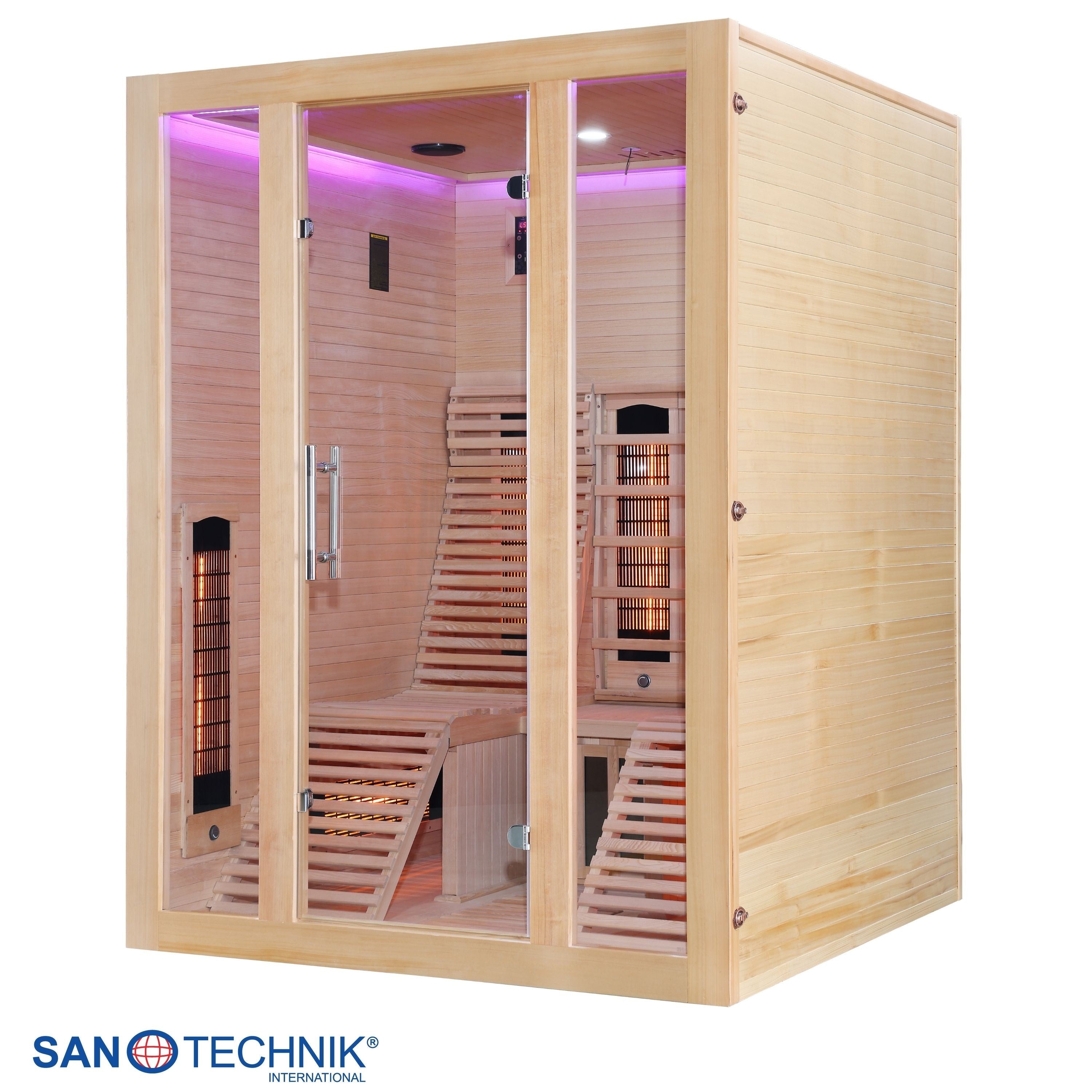 Sanotechnik - OSLO Infrarotkabine für 2 Personen 150x150x200 cm