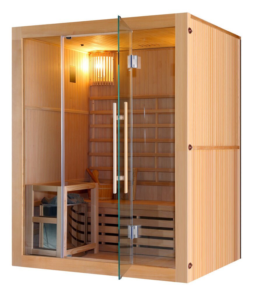 Sanotechnik - RIGA Sauna für 3 Personen 150x120x190 cm