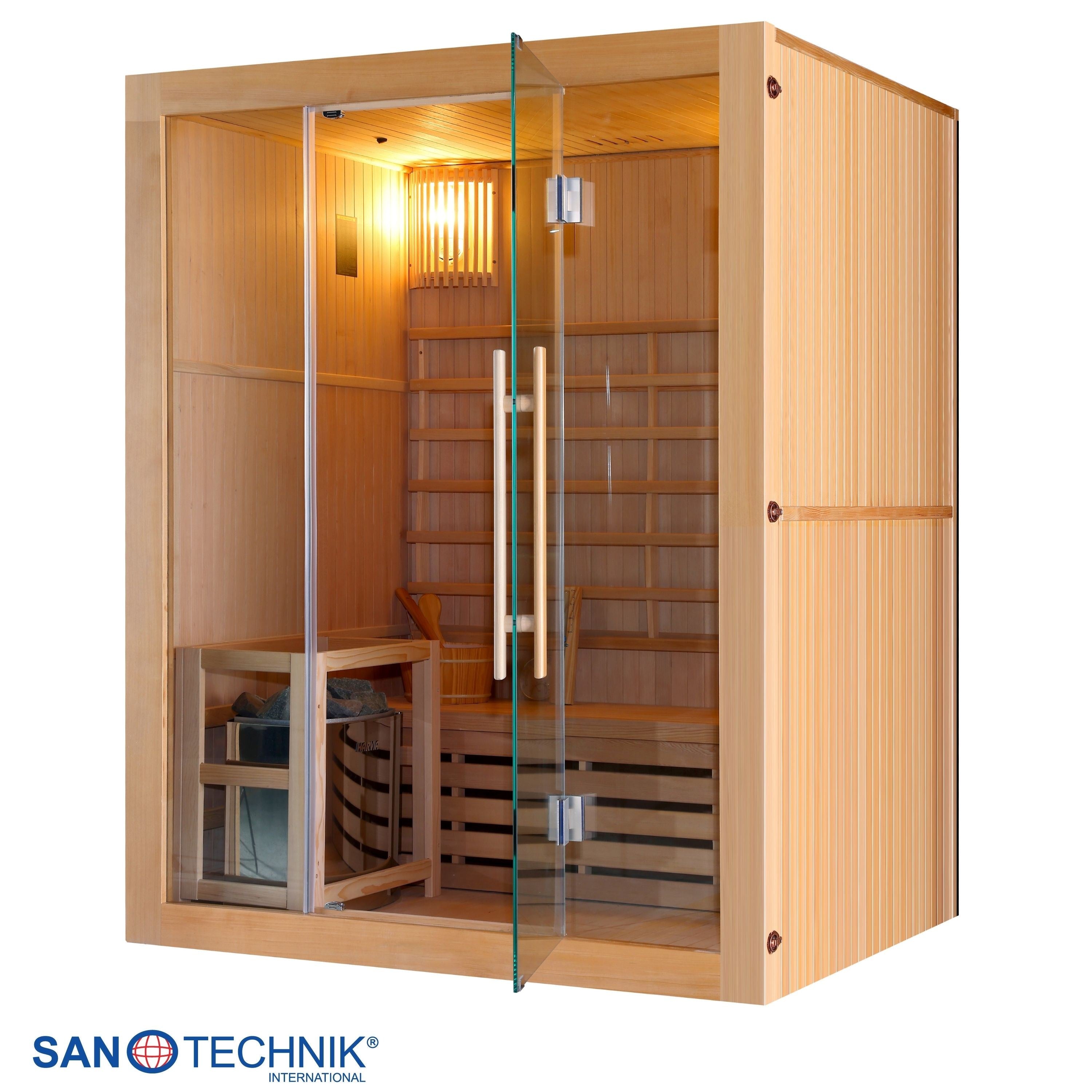 Sanotechnik - RIGA Sauna für 3 Personen 150x120x190 cm