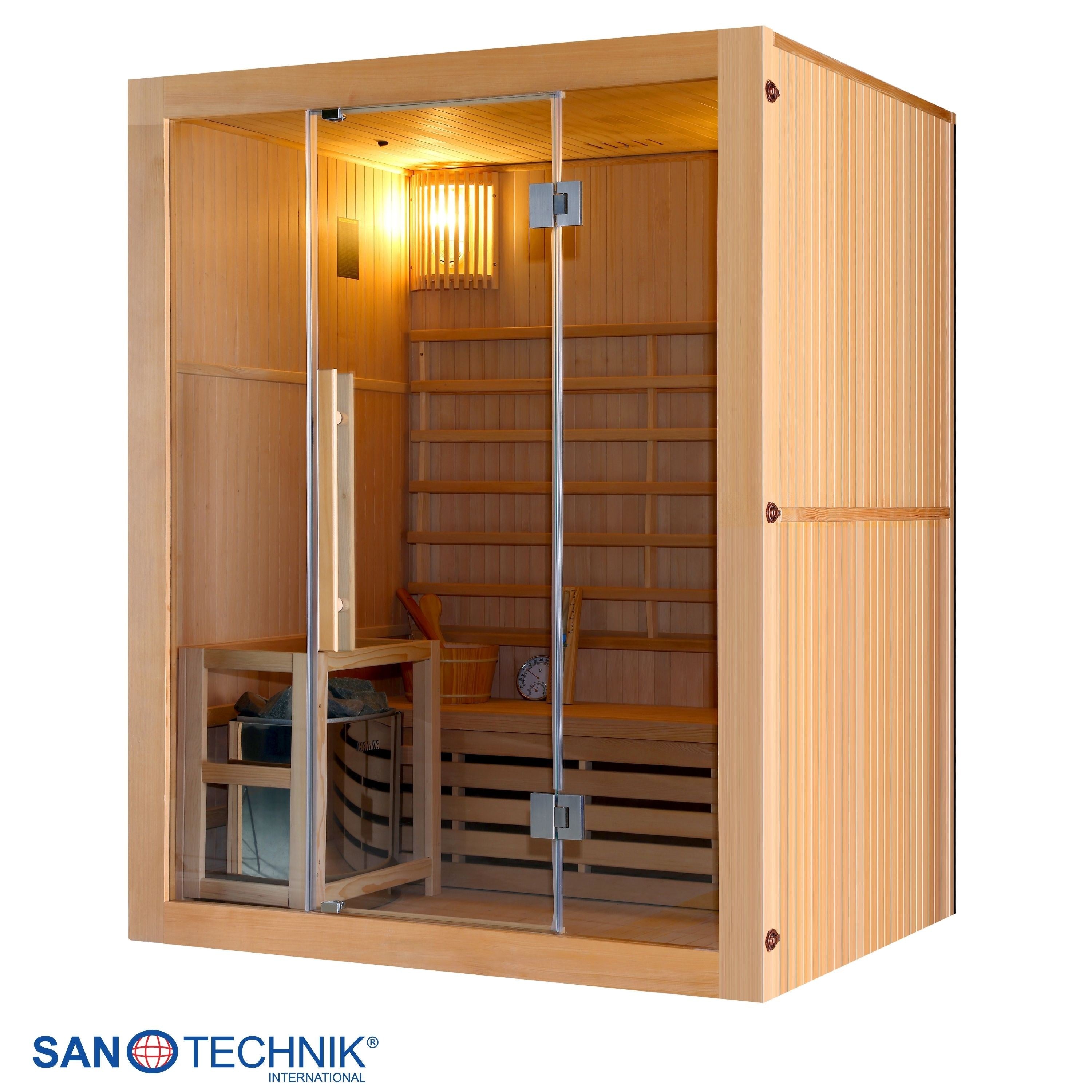 Sanotechnik - RIGA Sauna für 3 Personen 150x120x190 cm