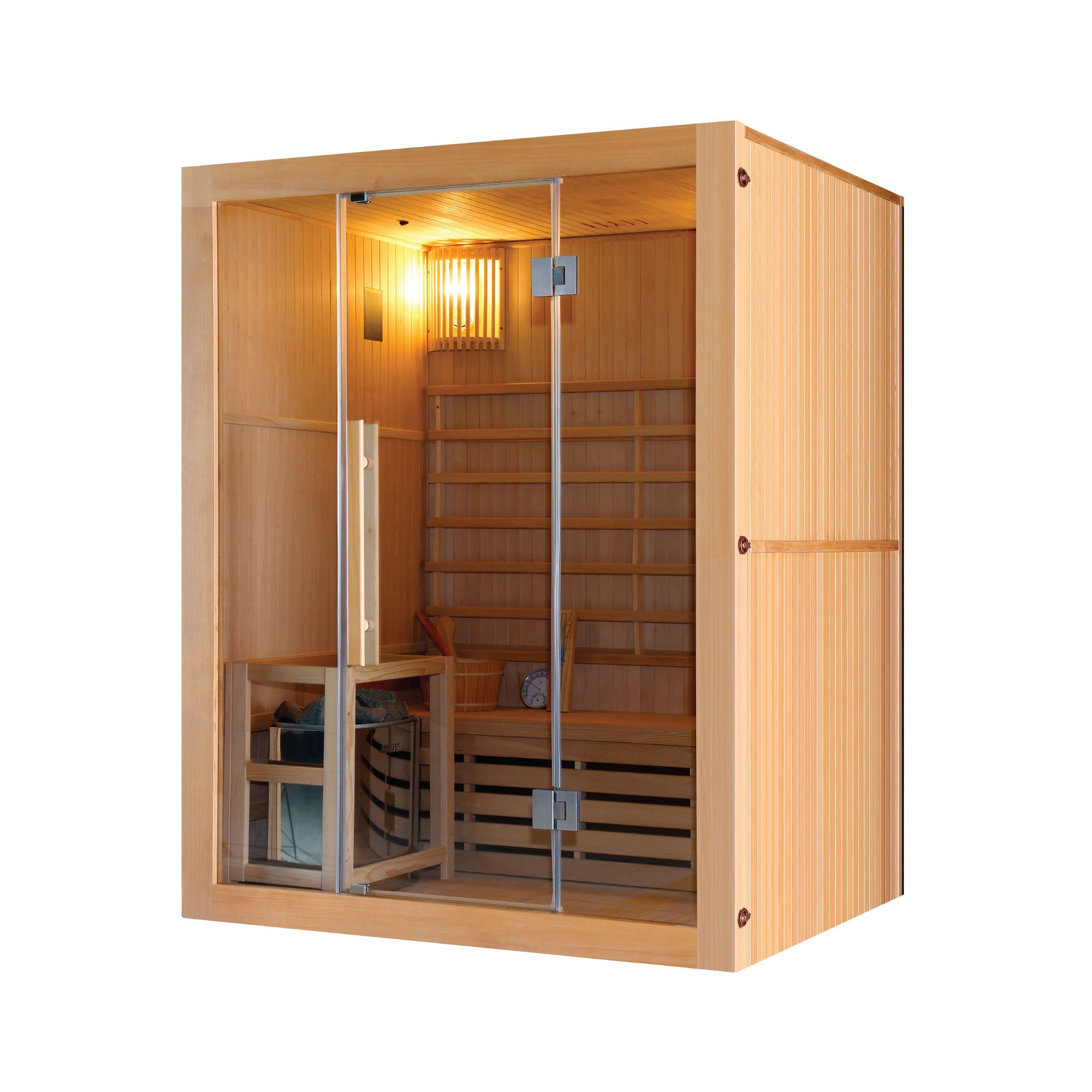 Sanotechnik - RIGA Sauna für 3 Personen 150x120x190 cm