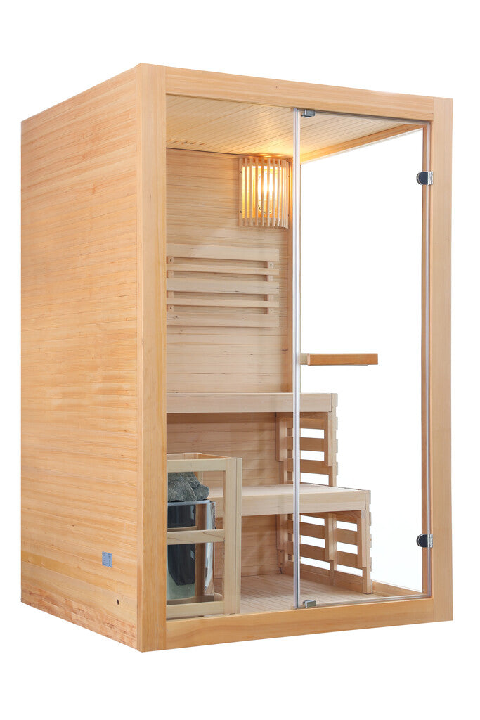 Sanotechnik - PANORAMA Sauna für 2 Personen 130x120x200 cm