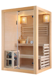 Sanotechnik - PANORAMA Sauna für 2 Personen 130x120x200 cm