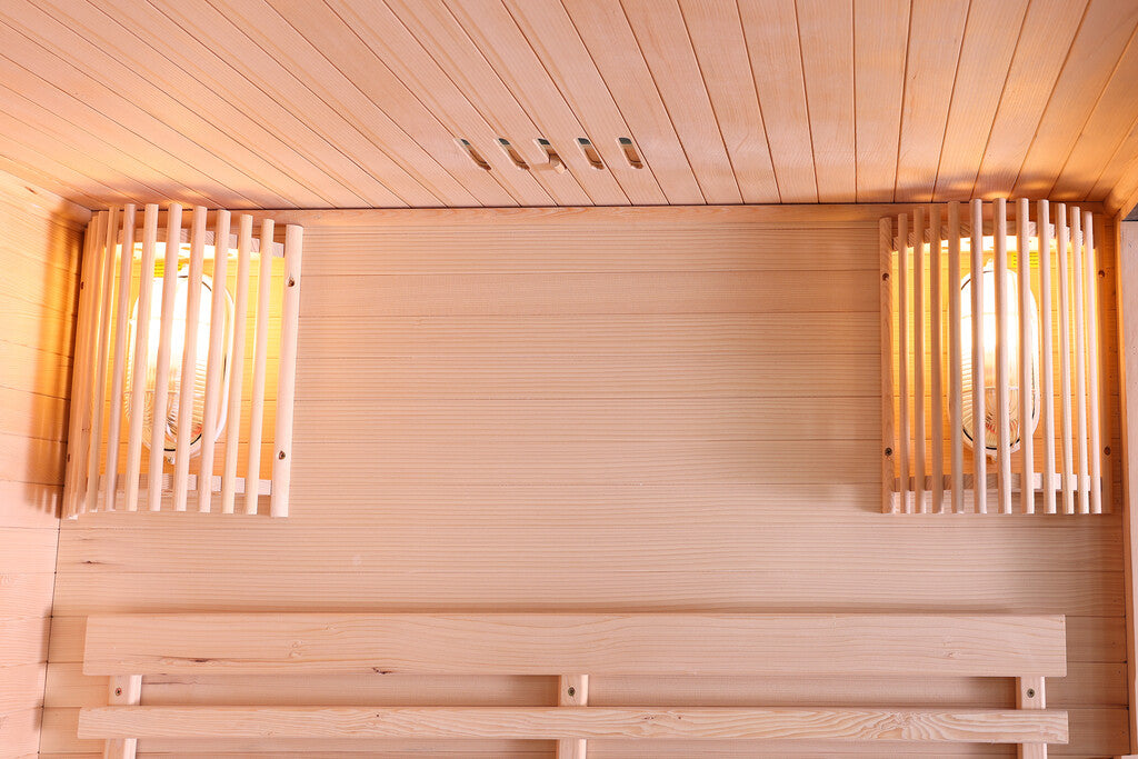 Sanotechnik - PANORAMA Sauna für 2 Personen 130x120x200 cm