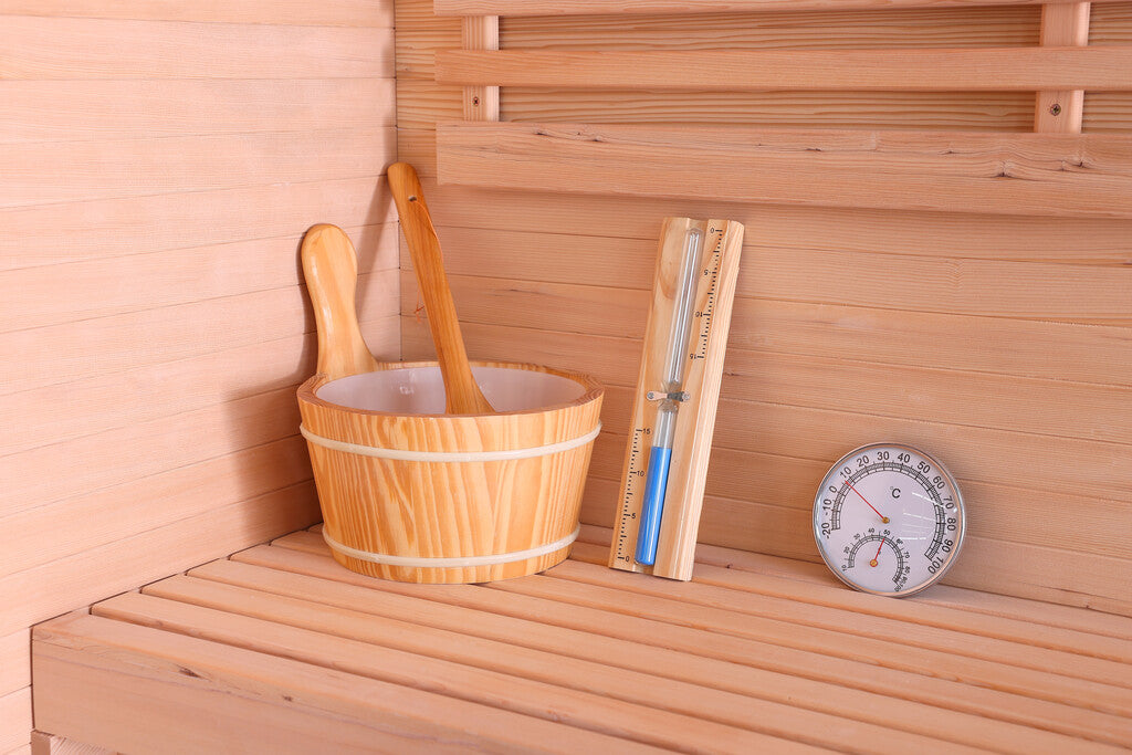 Sanotechnik - PANORAMA Sauna für 2 Personen 130x120x200 cm