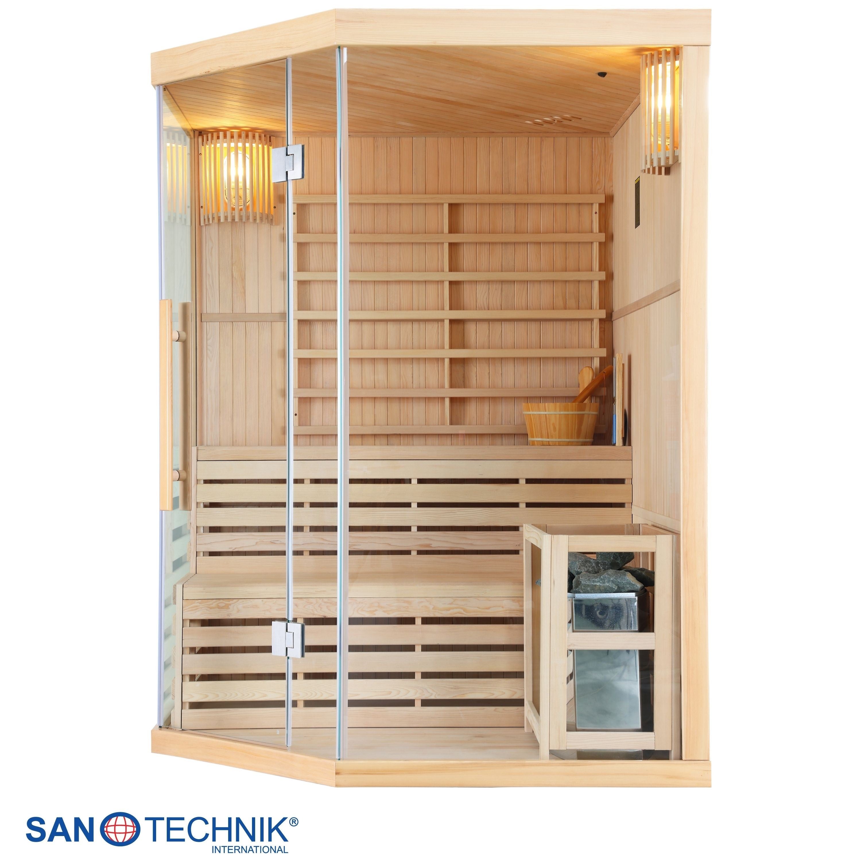 Sanotechnik - TALLINN Sauna für 3 Personen 150x150x200 cm