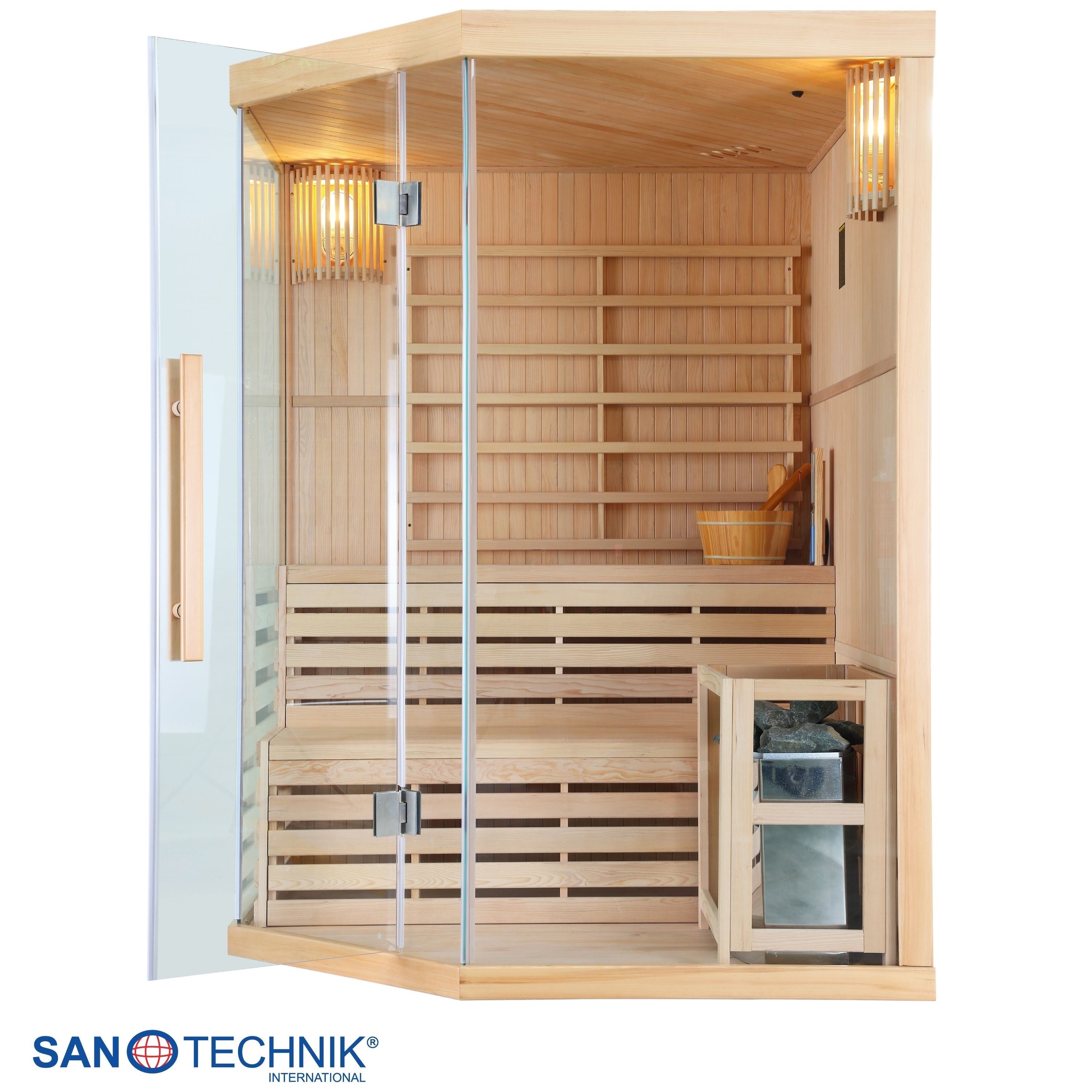 Sanotechnik - TALLINN Sauna für 3 Personen 150x150x200 cm