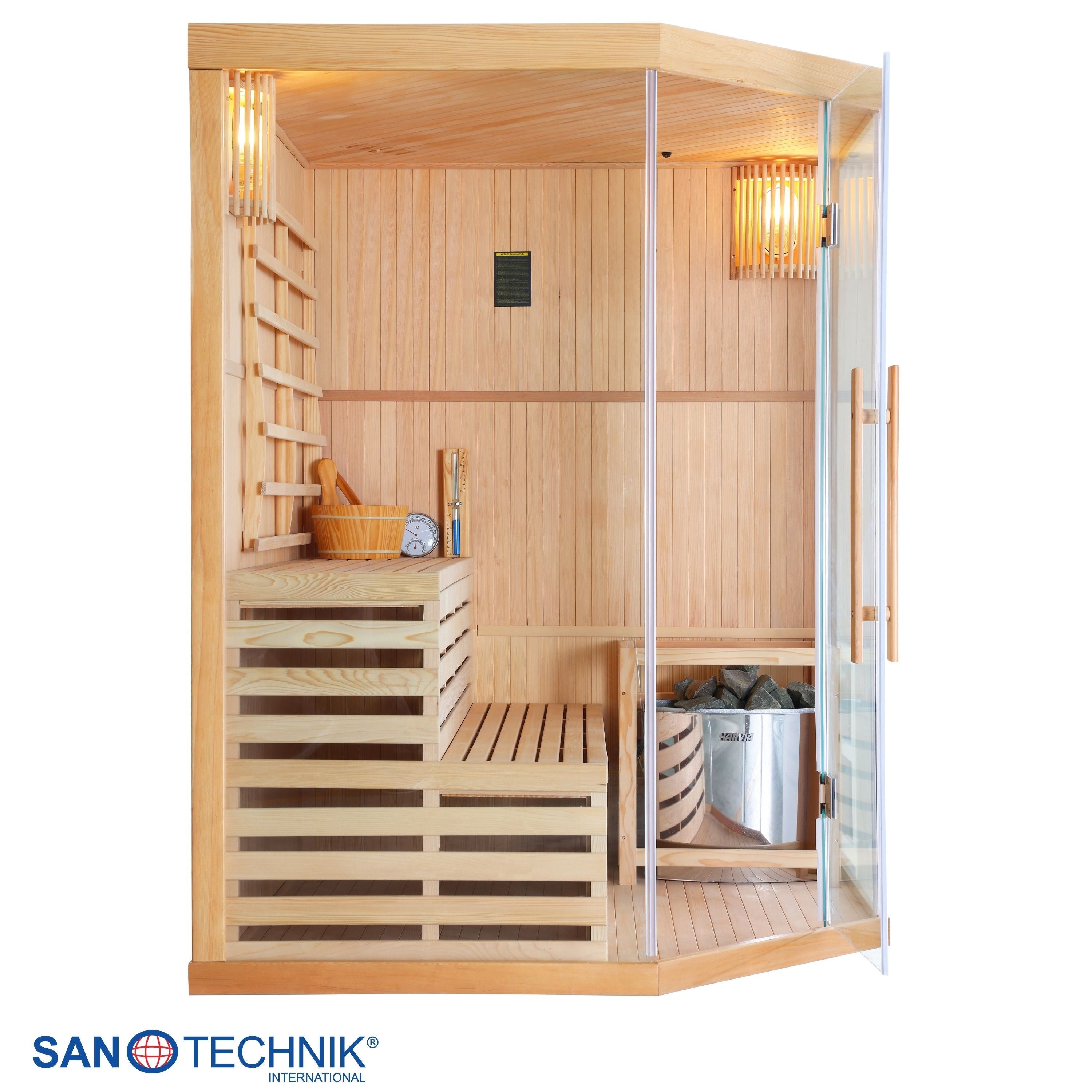 Sanotechnik - TALLINN Sauna für 3 Personen 150x150x200 cm