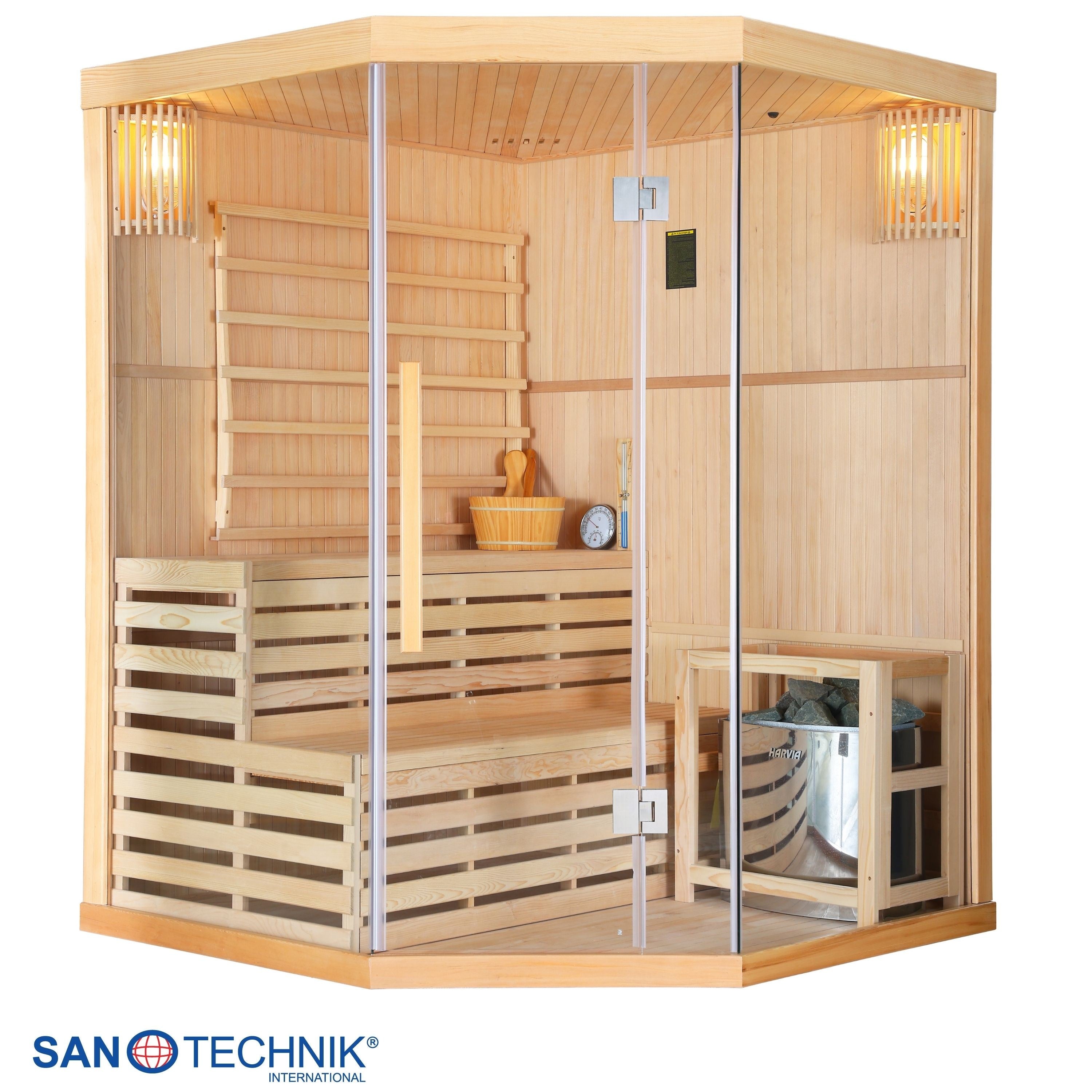 Sanotechnik - TALLINN Sauna für 3 Personen 150x150x200 cm