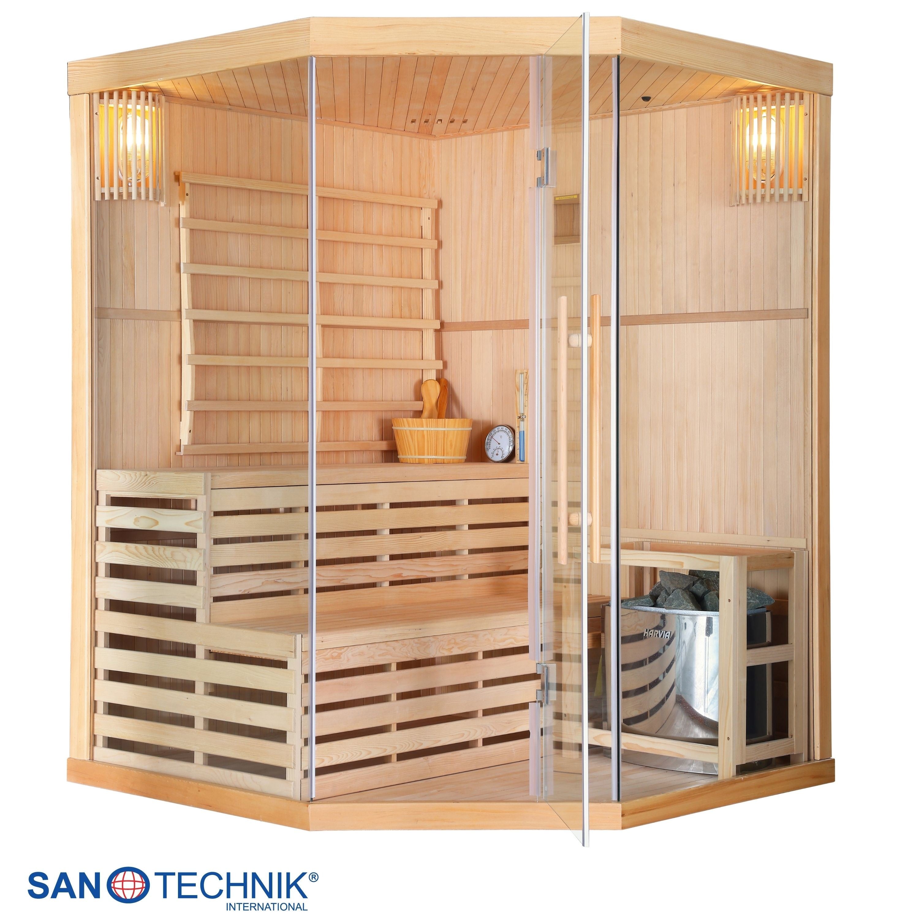 Sanotechnik - TALLINN Sauna für 3 Personen 150x150x200 cm