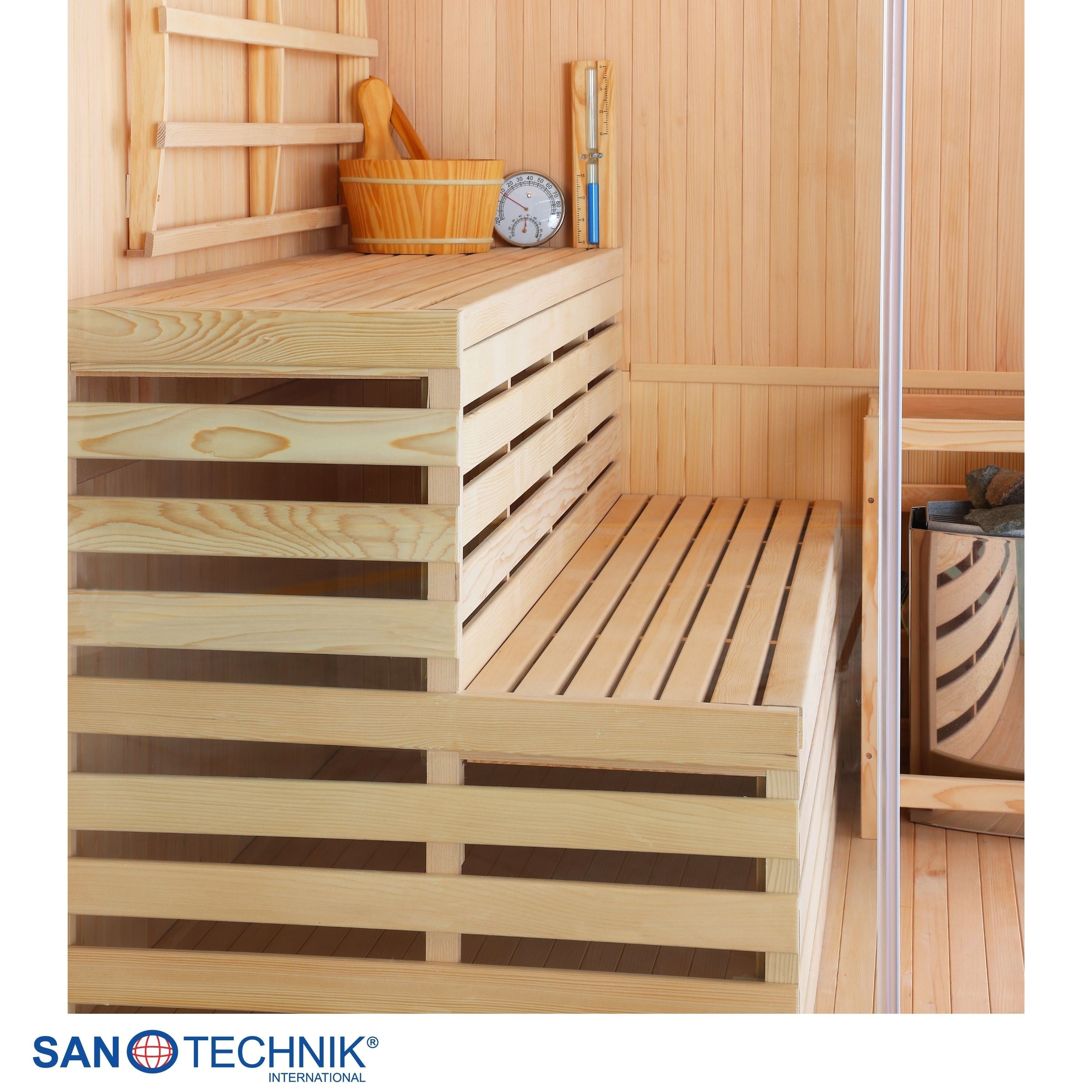 Sanotechnik - TALLINN Sauna für 3 Personen 150x150x200 cm
