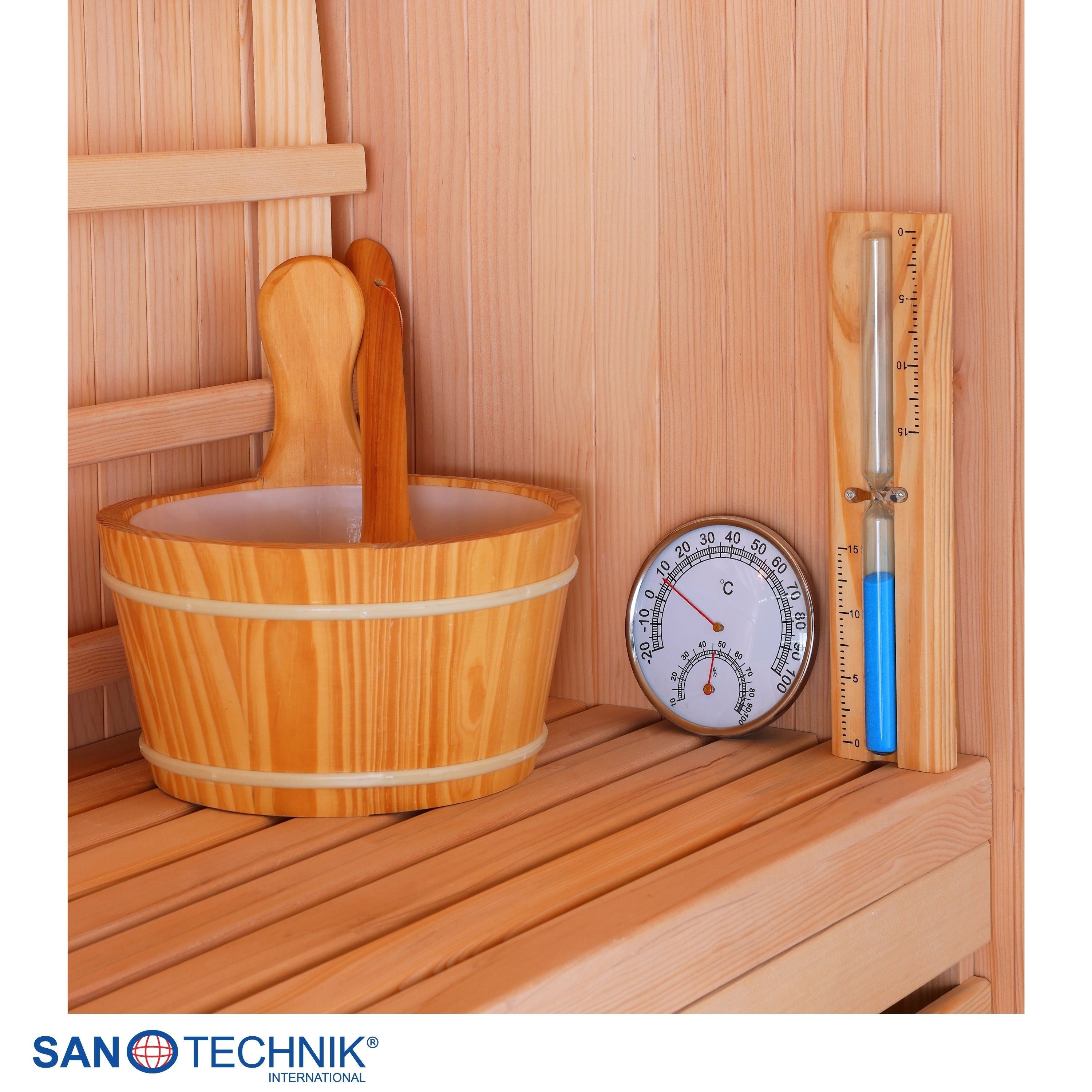 Sanotechnik - TALLINN Sauna für 3 Personen 150x150x200 cm