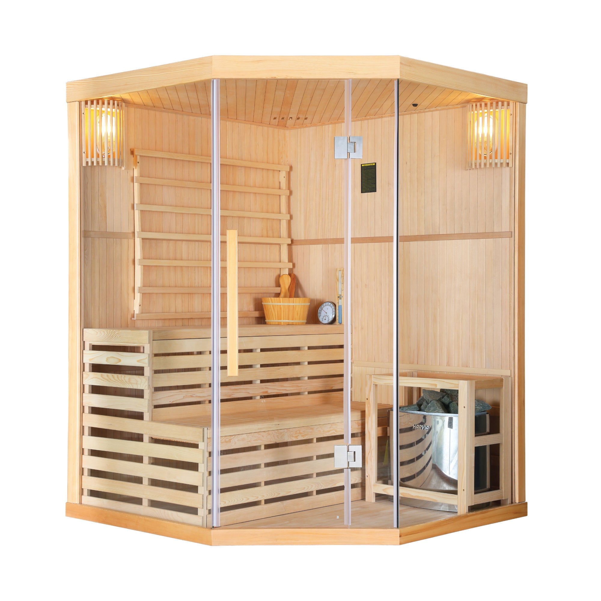 Sanotechnik - TALLINN Sauna für 3 Personen 150x150x200 cm
