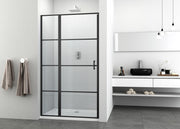 Sanotechnik - Schwenktüre 100cm schwarz matt  98-100x195cm