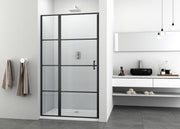 Sanotechnik - Schwenktüre 100cm schwarz matt  98-100x195cm