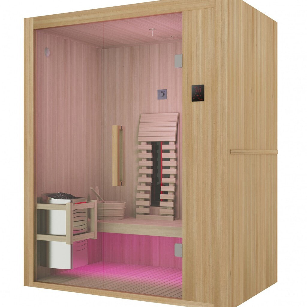 Sanotechnik - ALASKA Sauna+Infrarotkabine für 2 Personen 160x110x200 cm