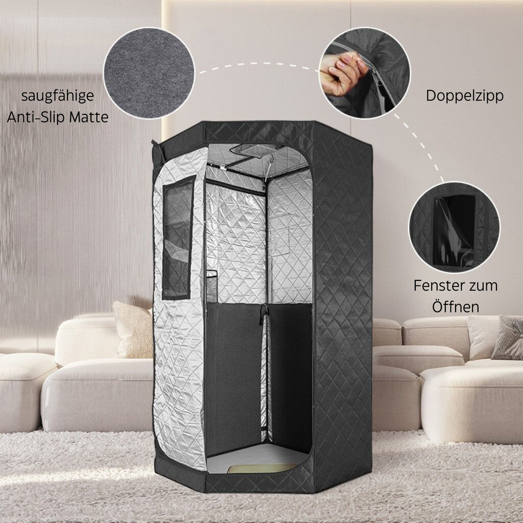 Sanotechnik - Tragbare Infrarotkabine 90x90x190 cm