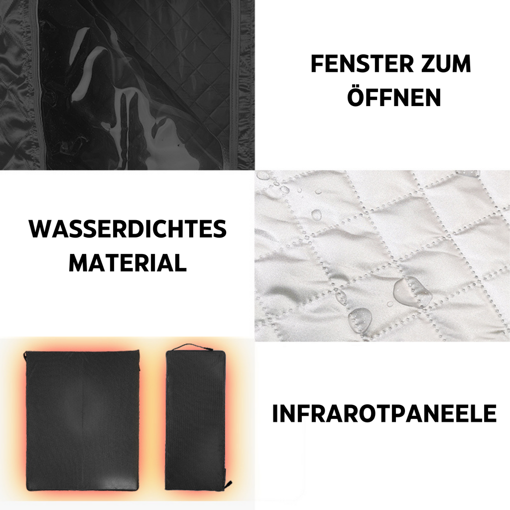 Sanotechnik - Tragbare Infrarotkabine 90x90x190 cm