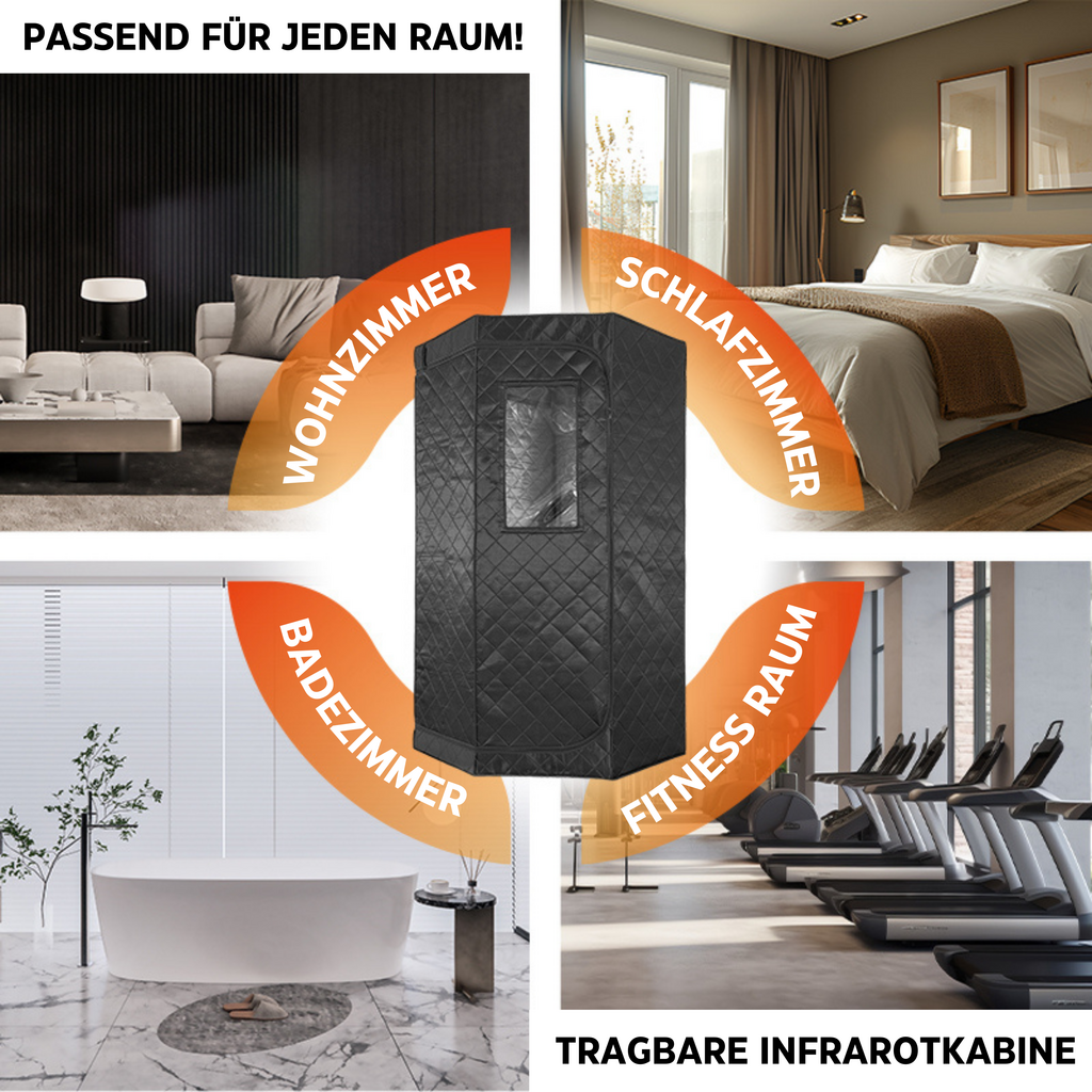Sanotechnik - Tragbare Infrarotkabine 90x90x190 cm