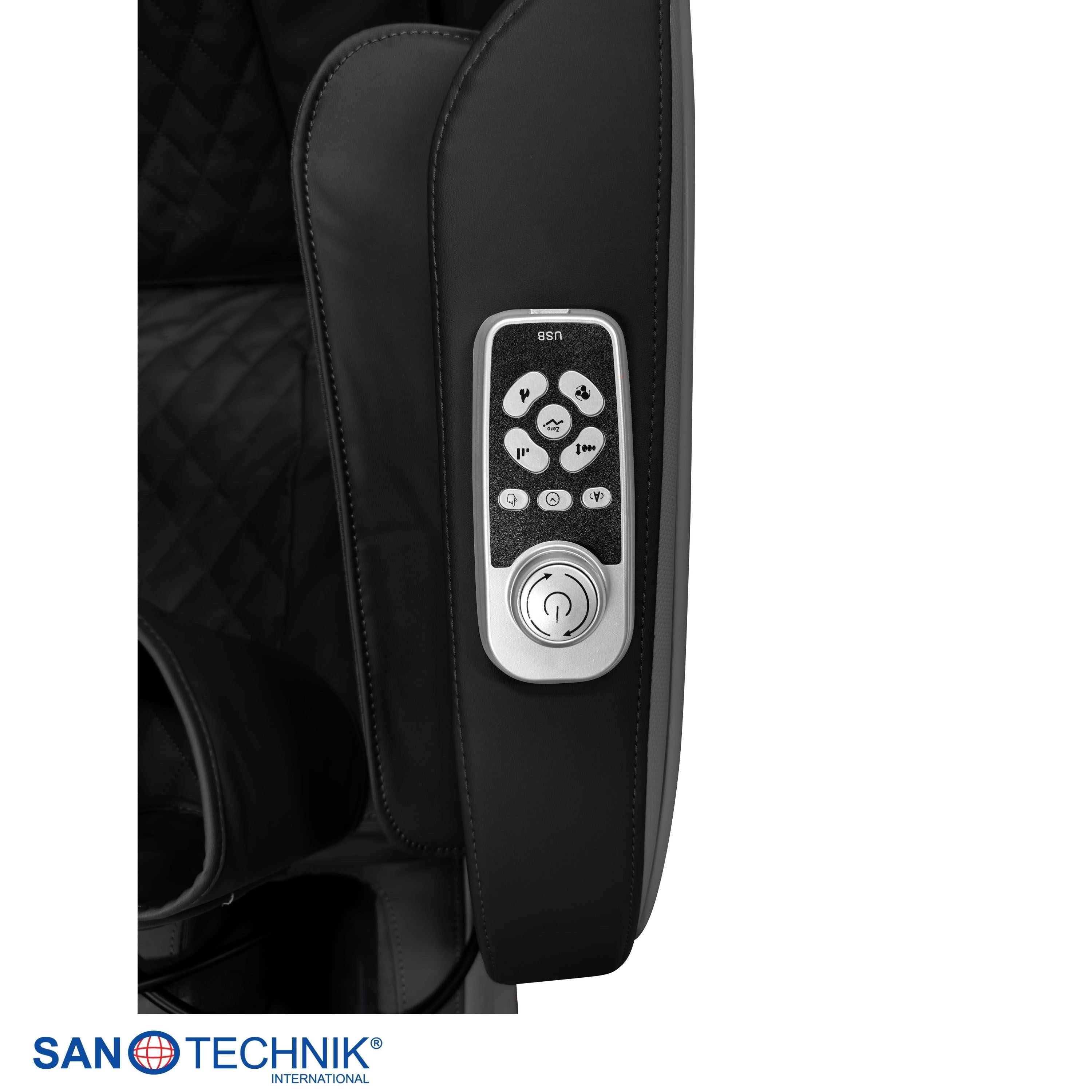 Sanotechnik - PRIMORA LUXUS - MASSAGESESSEL schwarz 70x140x104 cm