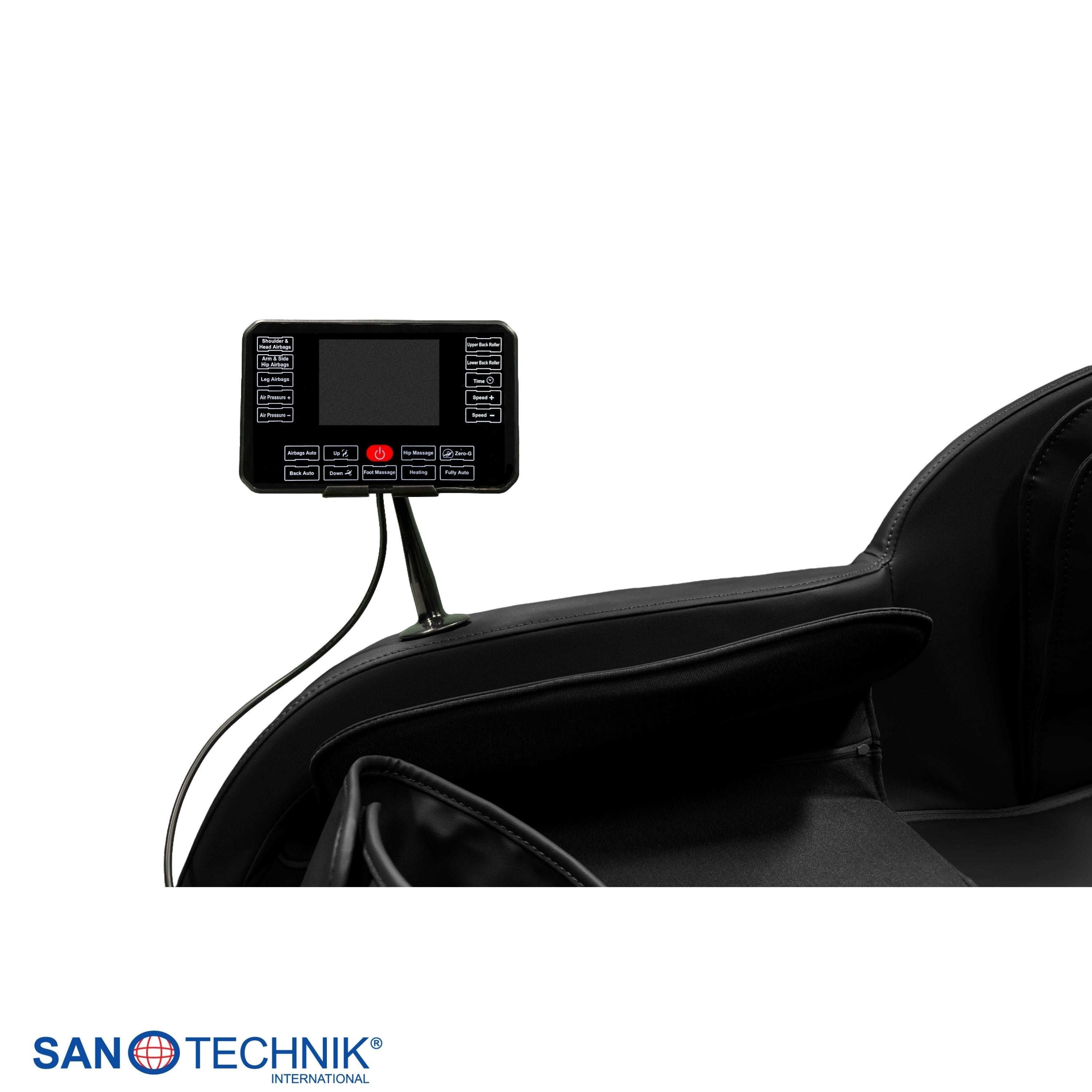 Sanotechnik - PRIMORA LUXUS - MASSAGESESSEL schwarz 70x140x104 cm