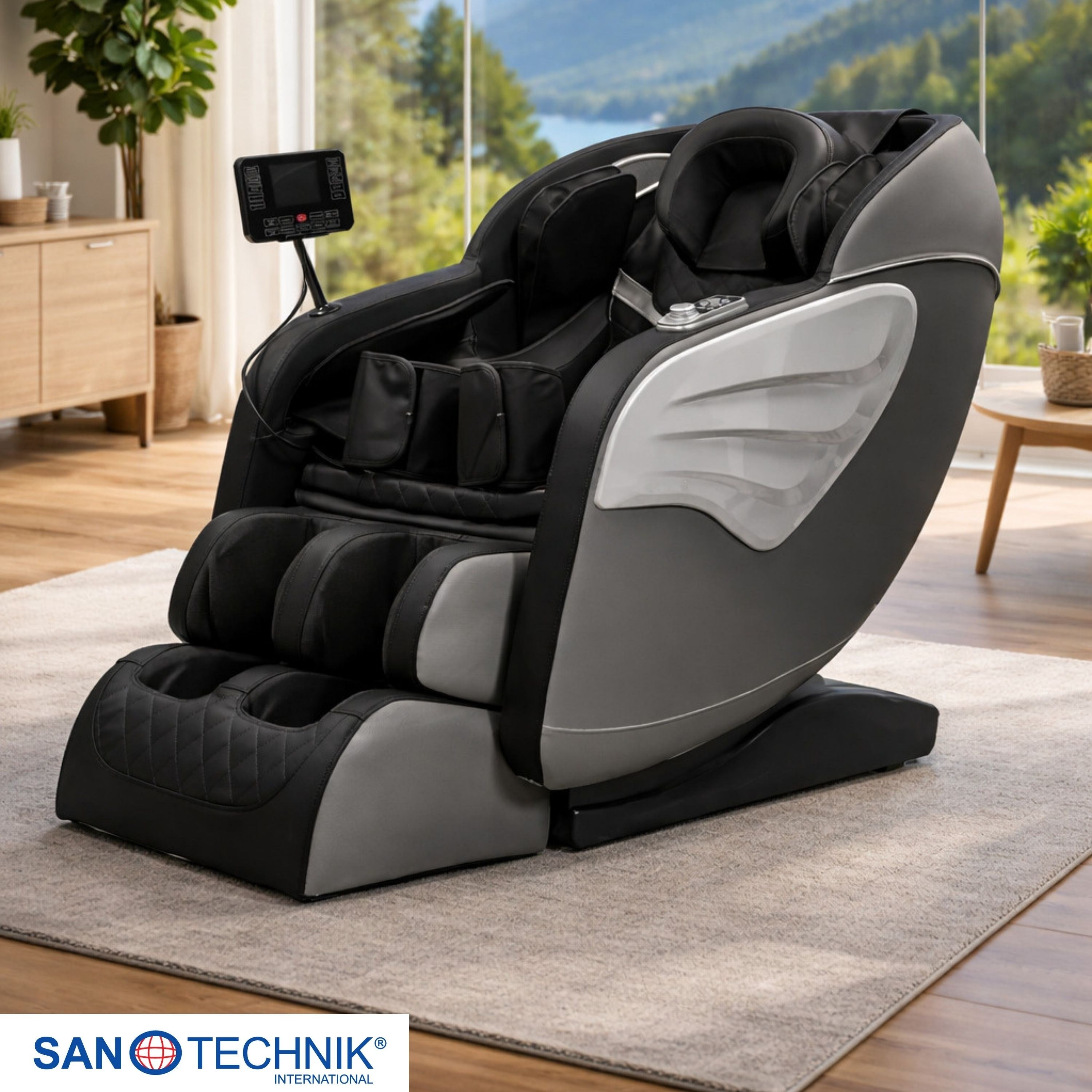 Sanotechnik - PRIMORA LUXUS - MASSAGESESSEL schwarz 70x140x104 cm