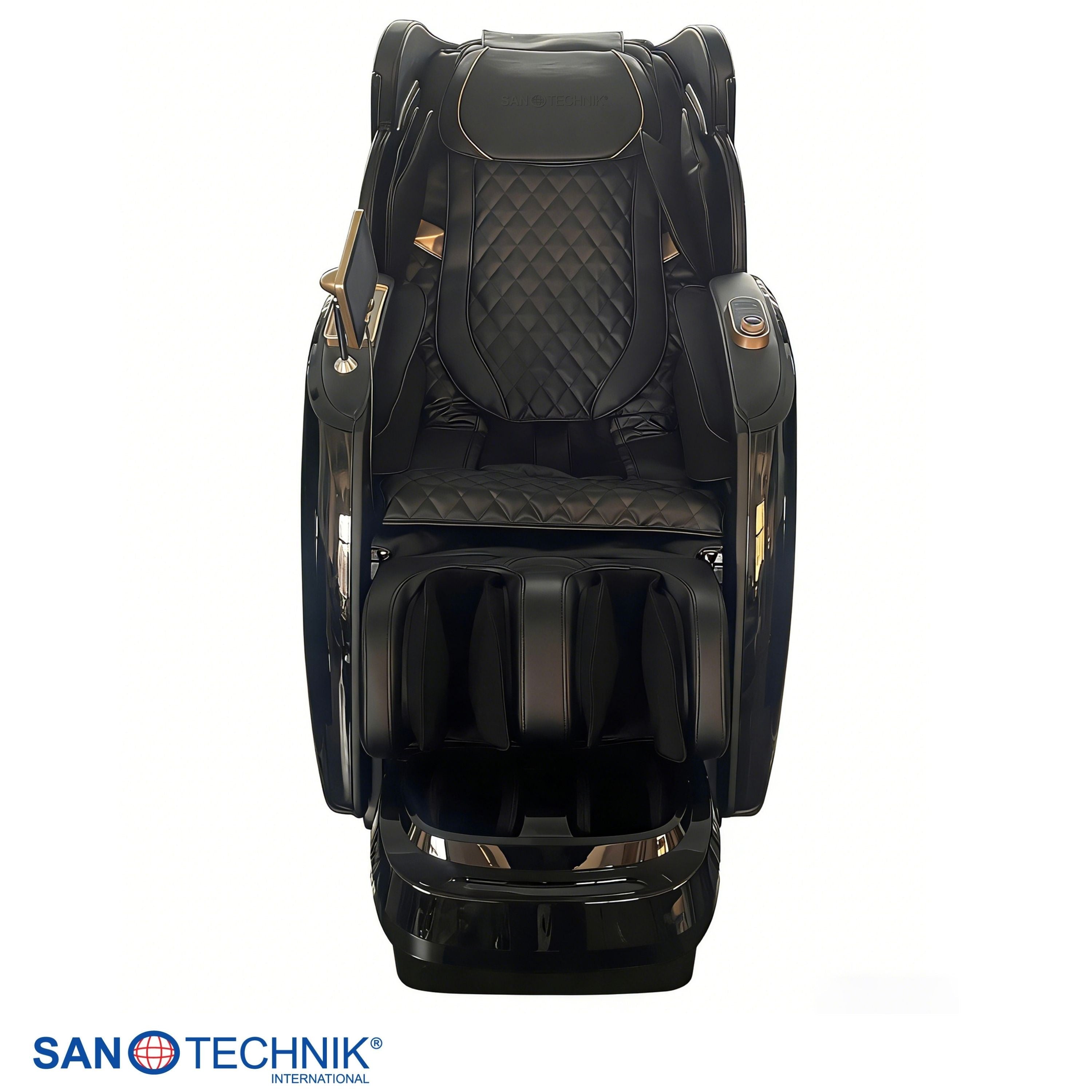 Sanotechnik - LUXORA Luxus-Massagesessel – Schwarz 76x159x115 cm