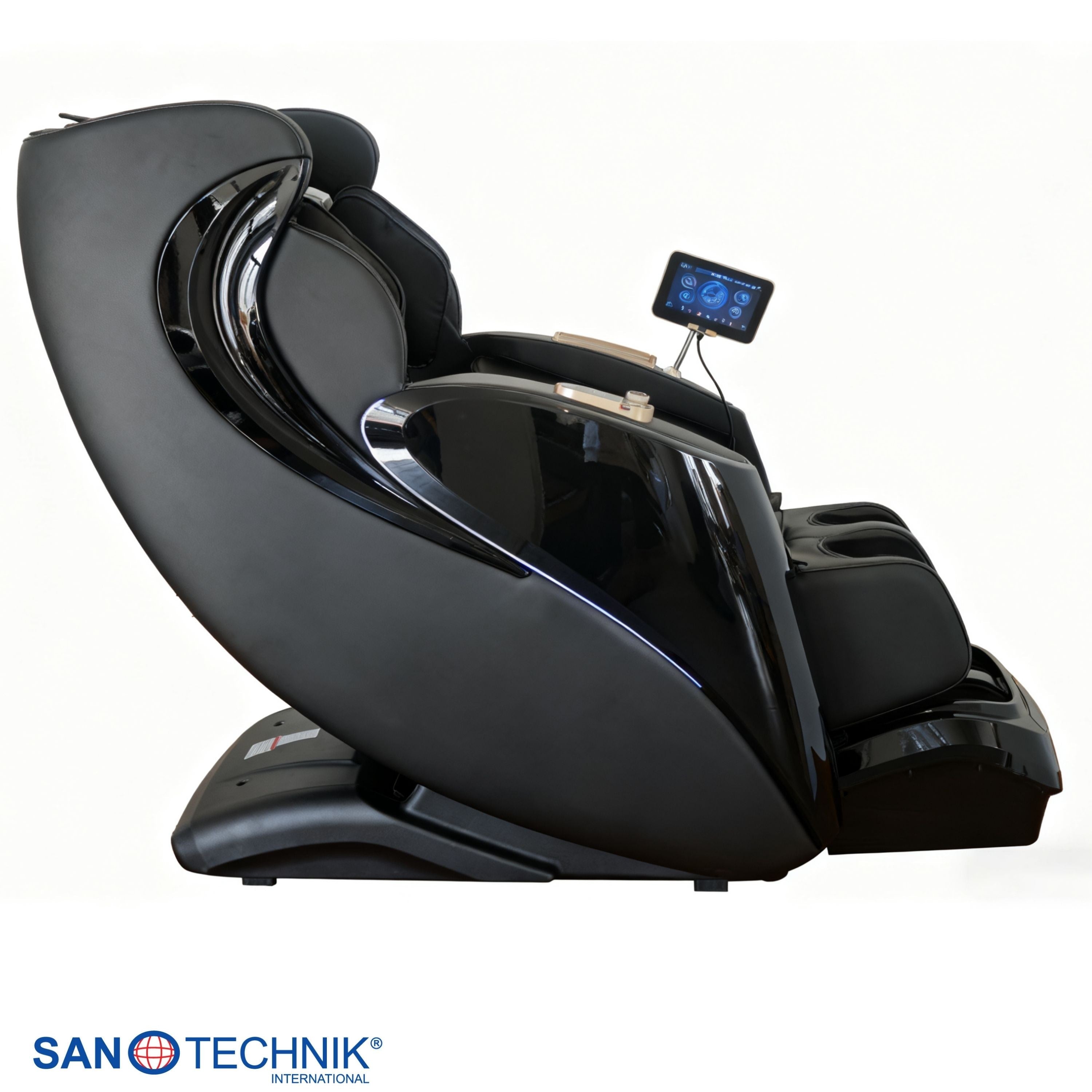 Sanotechnik - LUXORA Luxus-Massagesessel – Schwarz 76x159x115 cm