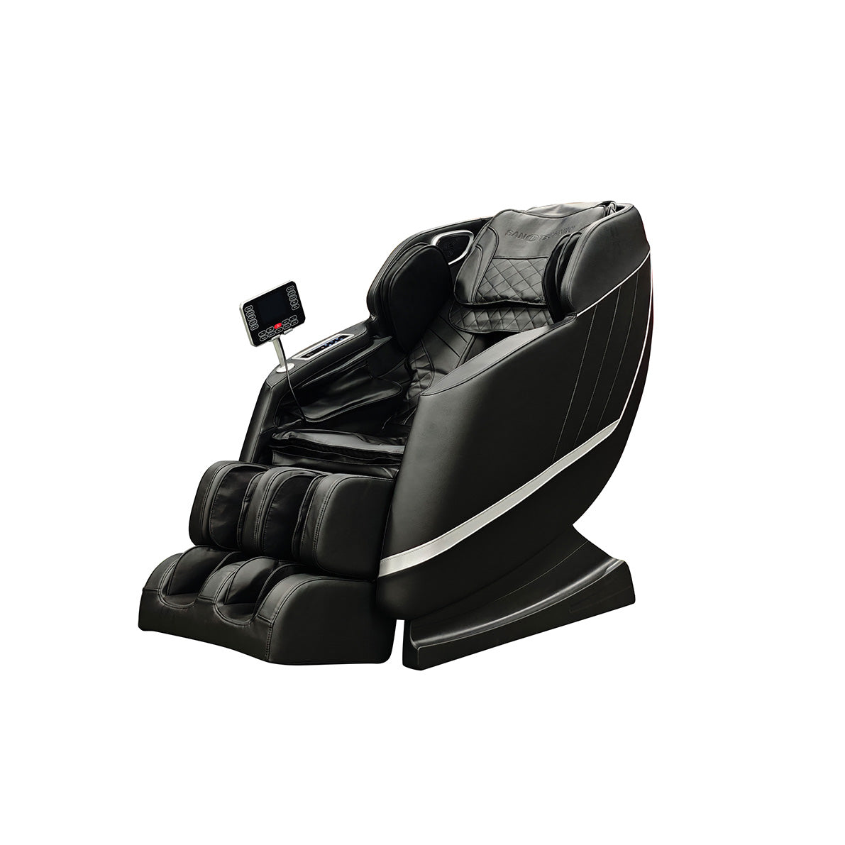 Sanotechnik - VITALORA Luxus-Massagesessel – Schwarz/Silber 74x147x108 cm