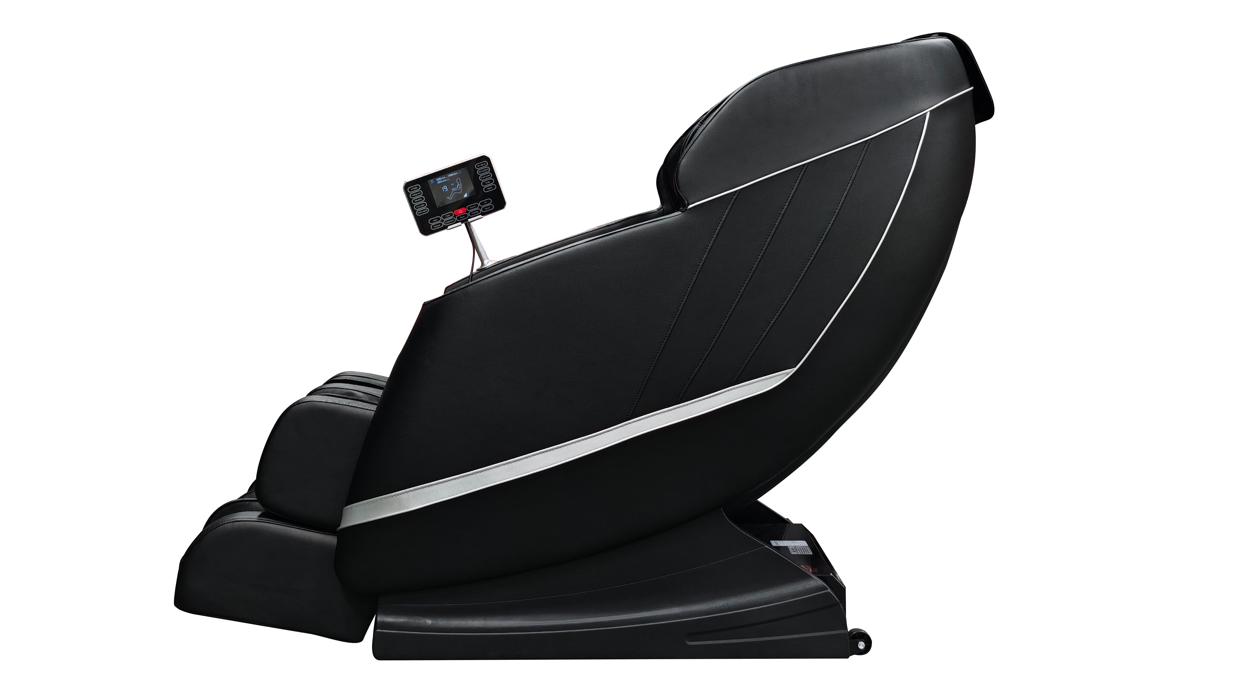 Sanotechnik - VITALORA Luxus-Massagesessel – Schwarz/Silber 74x147x108 cm