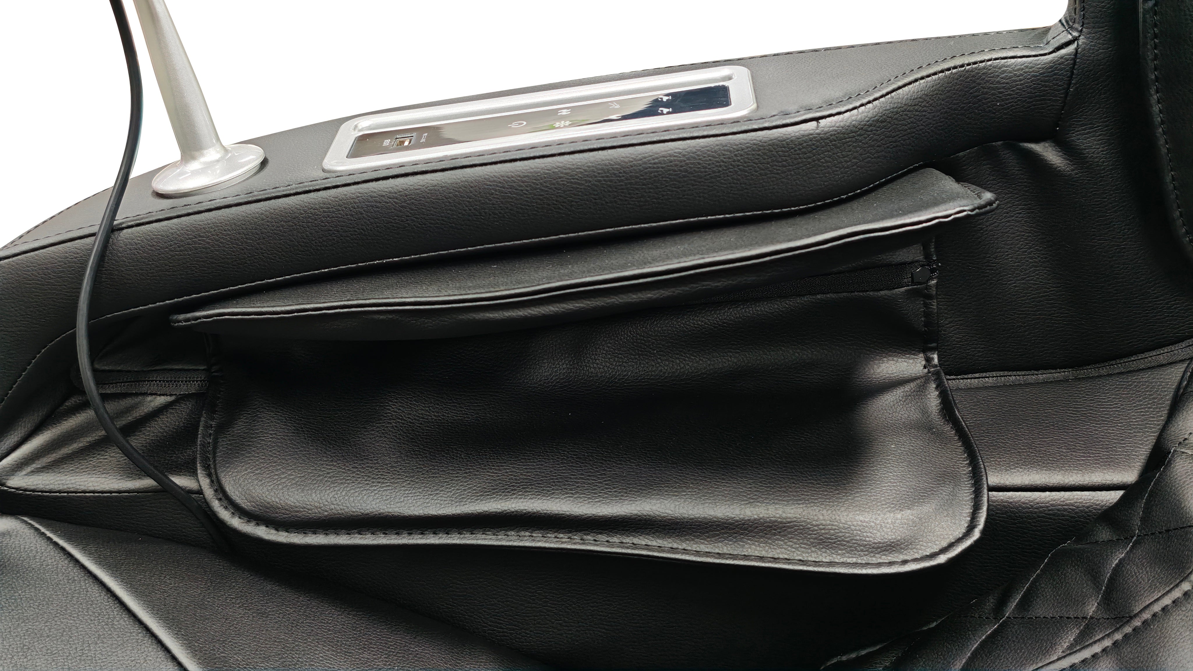 Sanotechnik - VITALORA Luxus-Massagesessel – Schwarz/Silber 74x147x108 cm