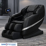 Sanotechnik - VITALORA Luxus-Massagesessel – Schwarz/Silber 74x147x108 cm