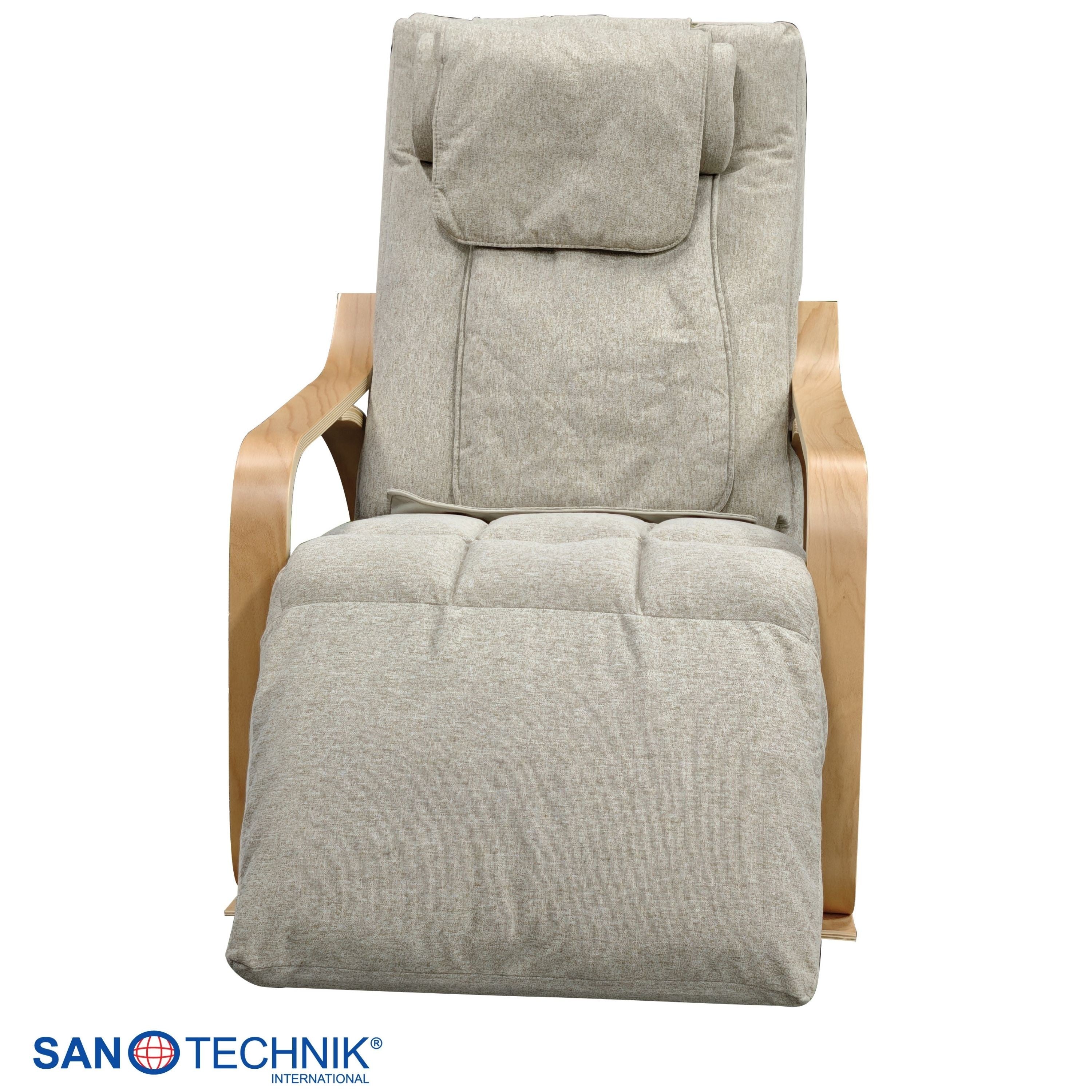 Sanotechnik - LIGORA Komfort-Schaukelstuhl mit Fußteil grau  64x114x85 cm