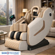 Sanotechnik - WELLORA Luxus-Massagesessel beige 73x140x102 cm