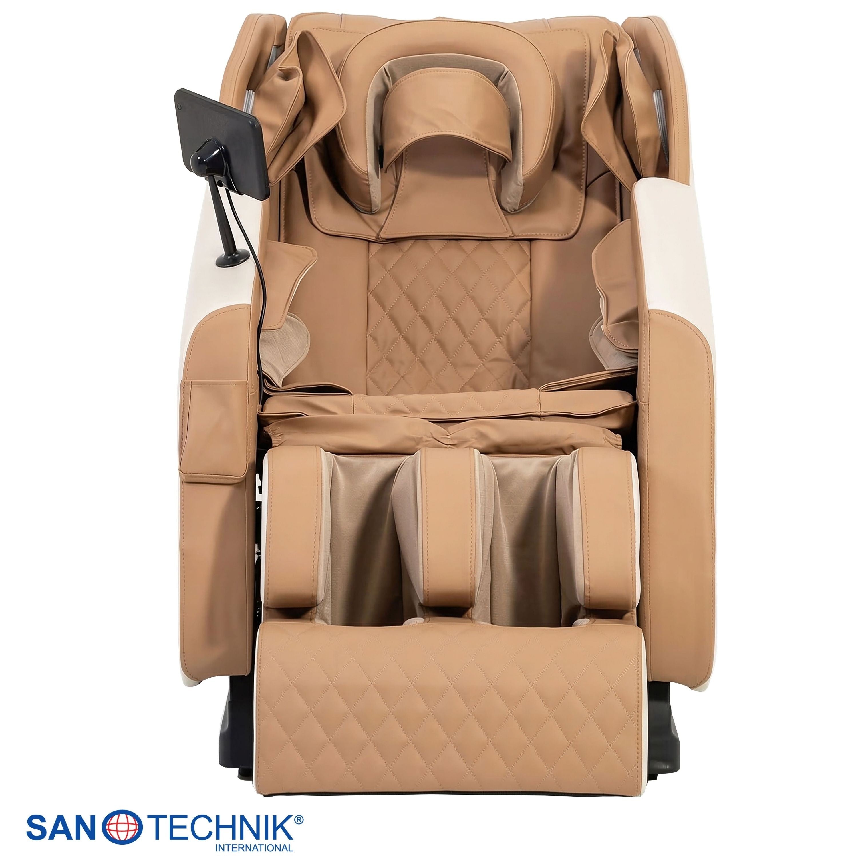 Sanotechnik - WELLORA Luxus-Massagesessel beige 73x140x102 cm