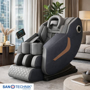 Sanotechnik - HEALORA Luxus-Massagesessel grau 73x140x102 cm